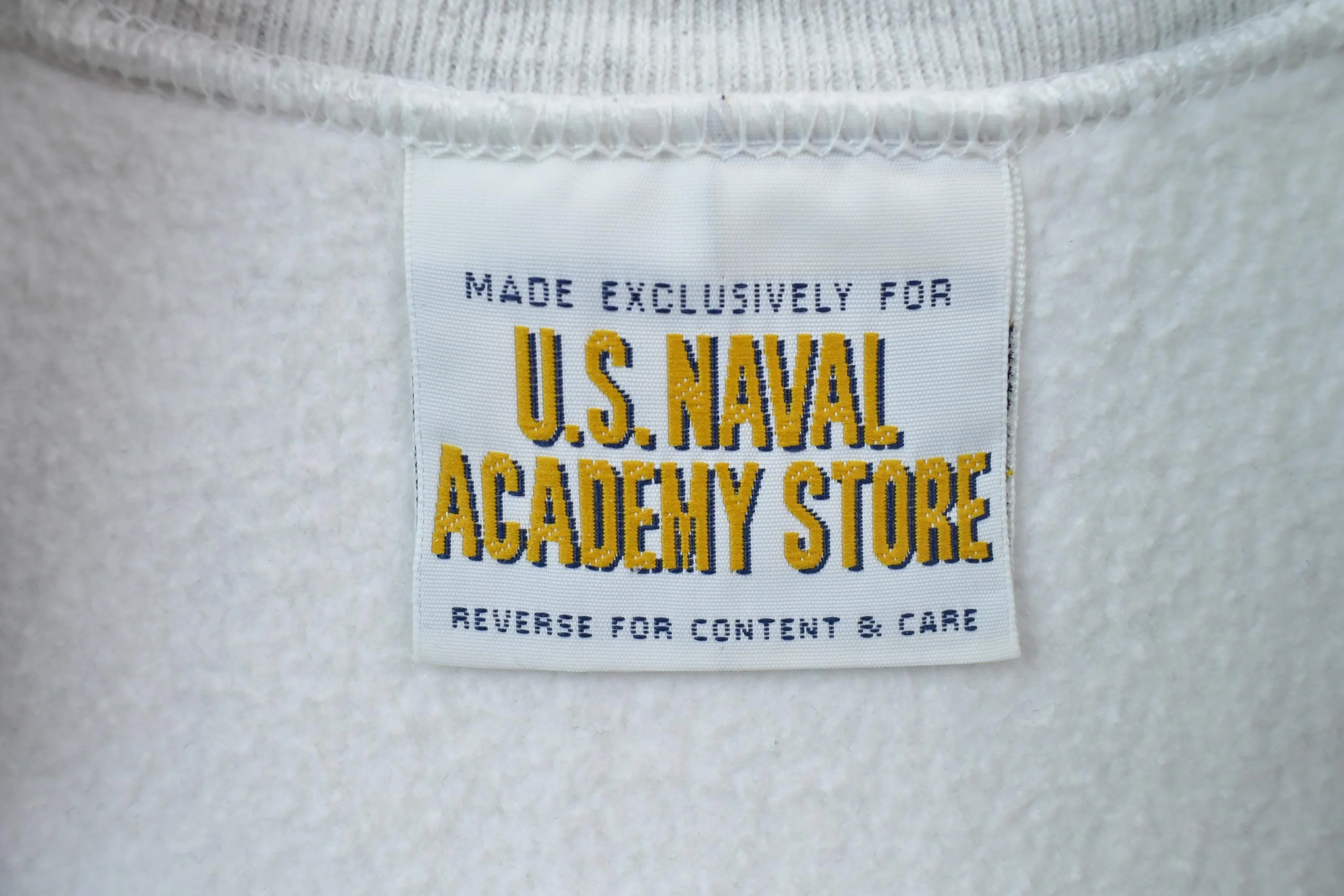 Vintage Military Naval Academy Store Button Up Shirt Men's Large - Image 4