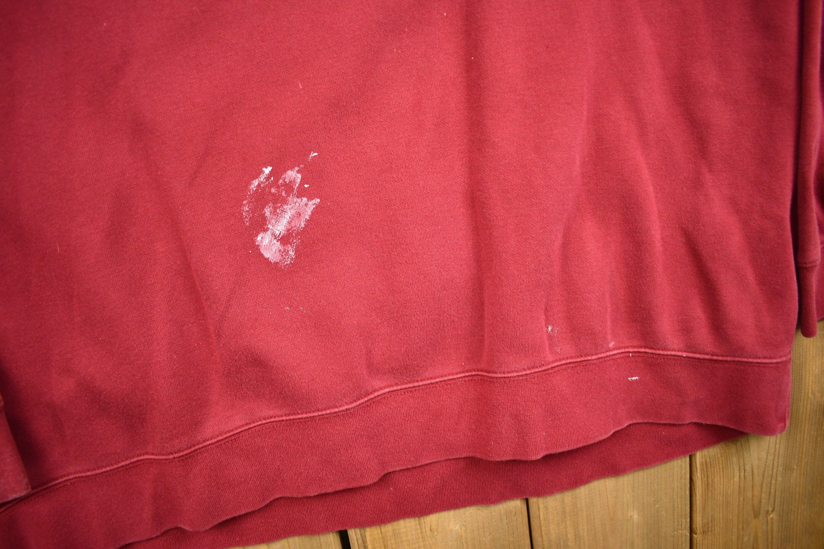 Vintage Nike Embroidered Mini Swoosh Raglan Crewneck Sweatshirt Men's 2XL - Image 4