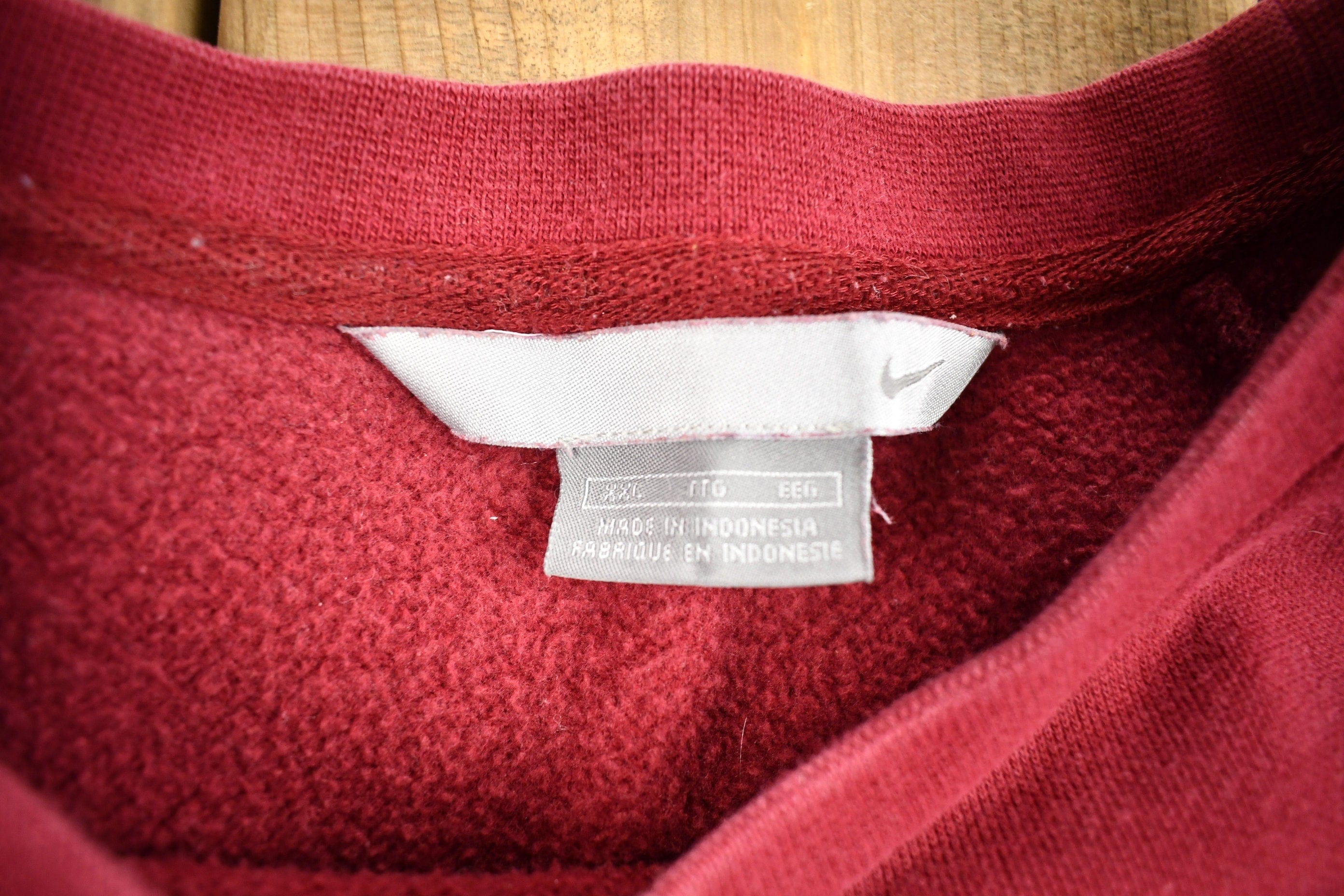 Vintage Nike Embroidered Mini Swoosh Raglan Crewneck Sweatshirt Men's 2XL - Image 5