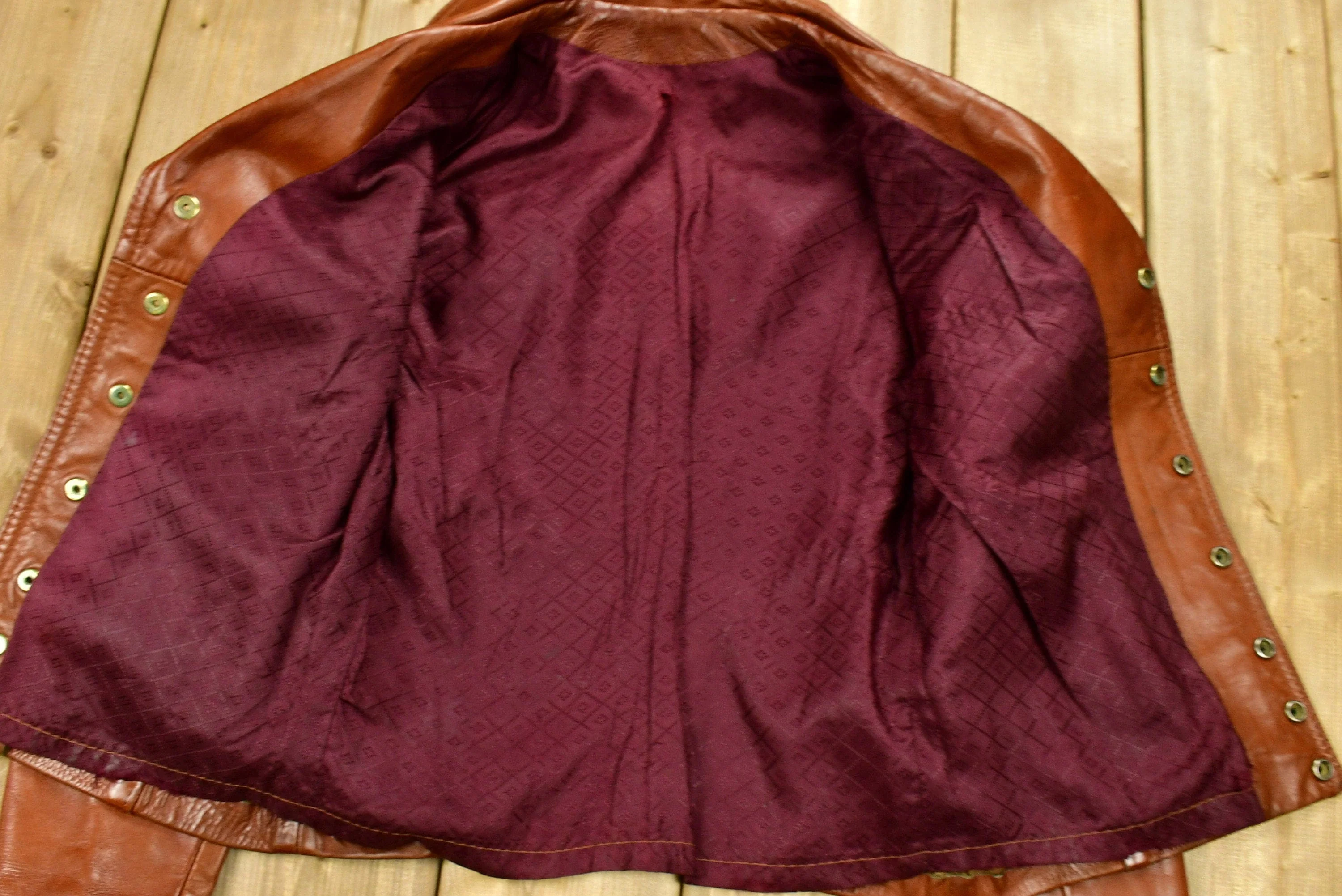 Vintage Women's 1960s Leather Jacket - Image 3