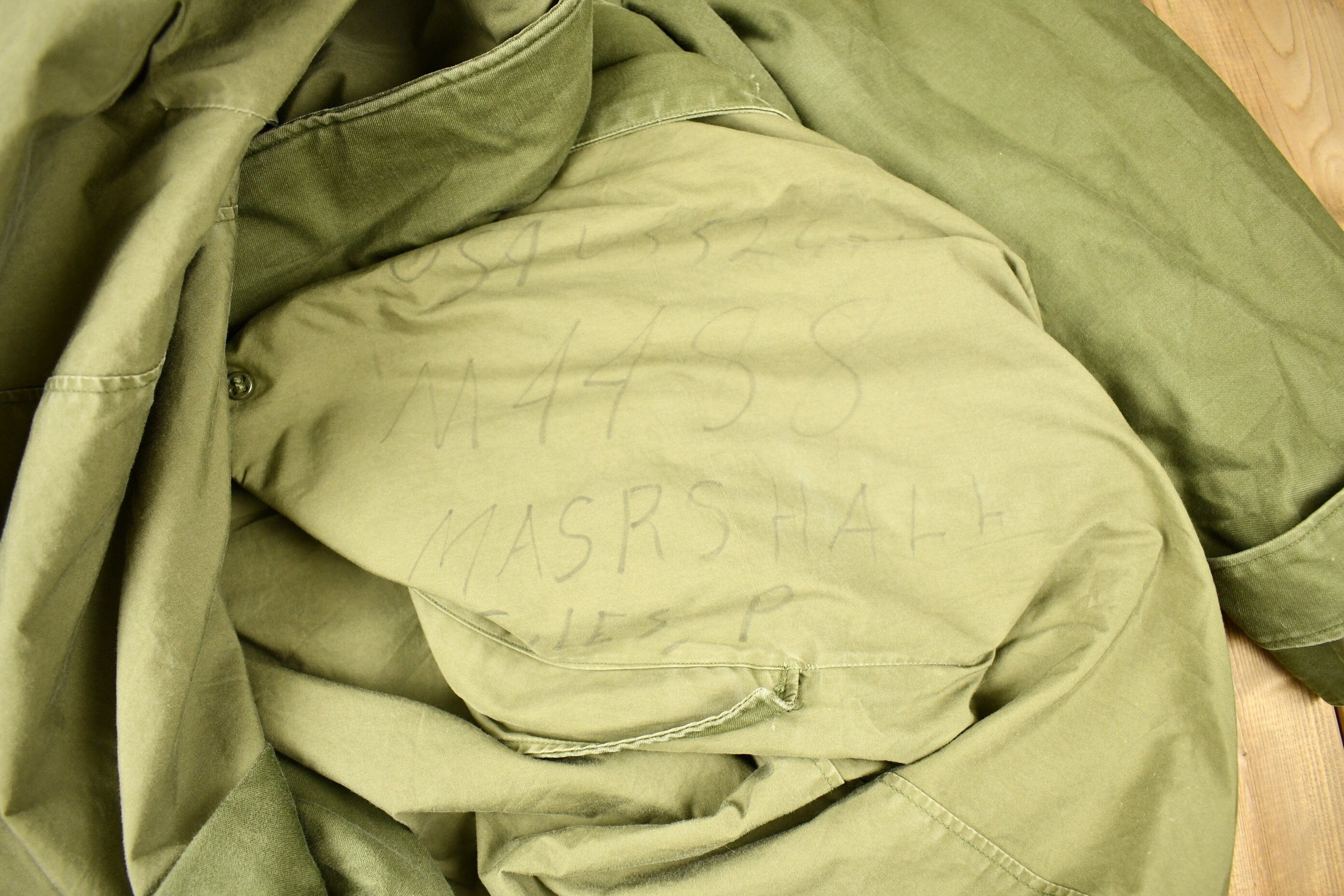 Vintage WW2 Military Button Up Trench Coat - Image 7