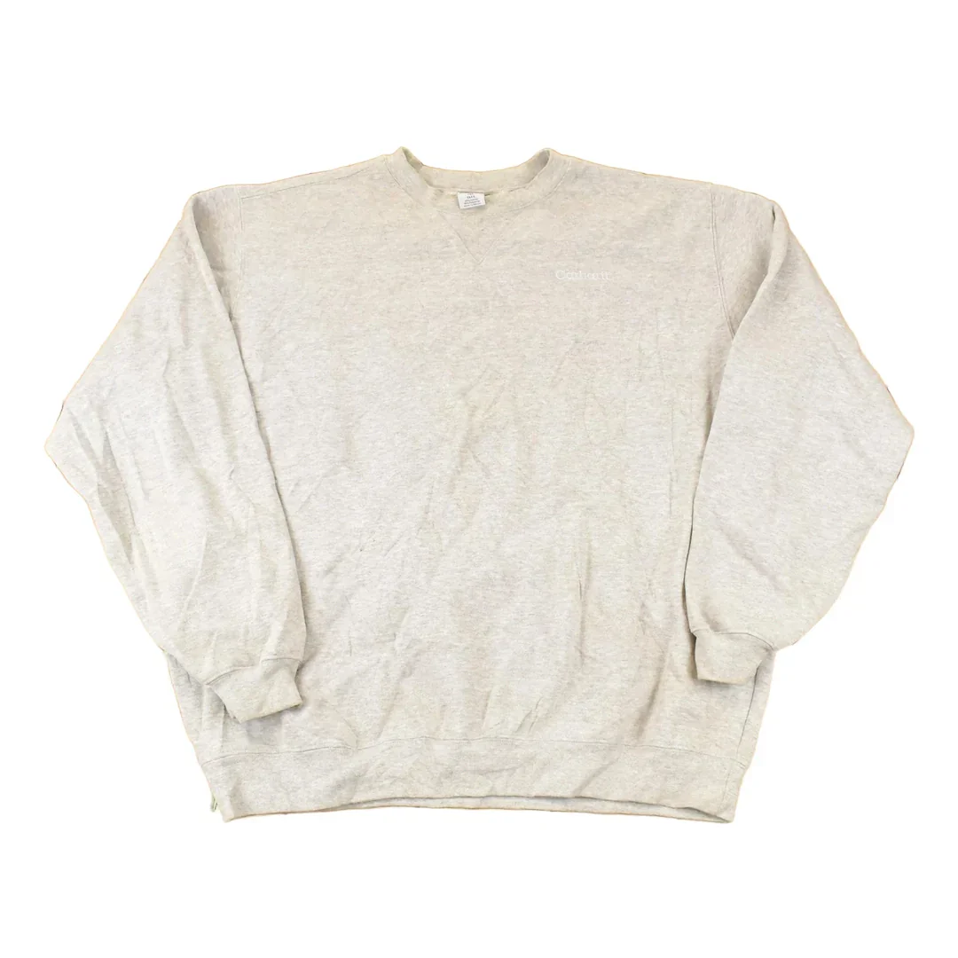 Vintage Y2K Carhartt Embroidered Logo Crewneck Sweatshirt Men's XXL Tall
