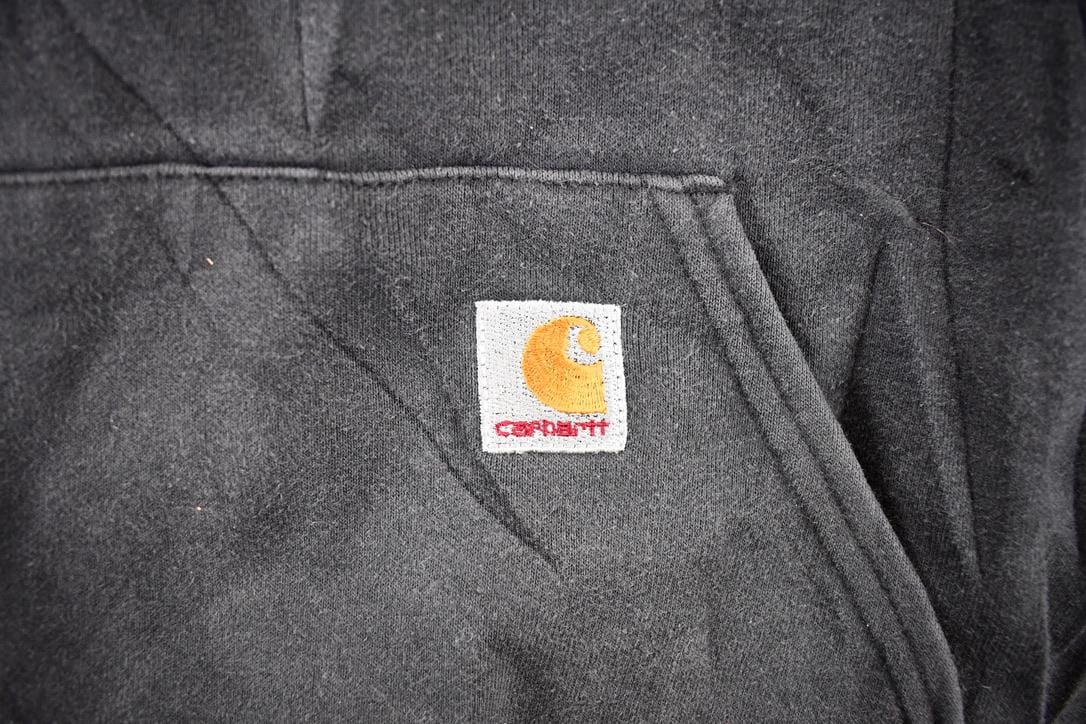 Vintage Y2K Carhartt Heavyweight Hooded Sweatshirt Men's L - Image 3
