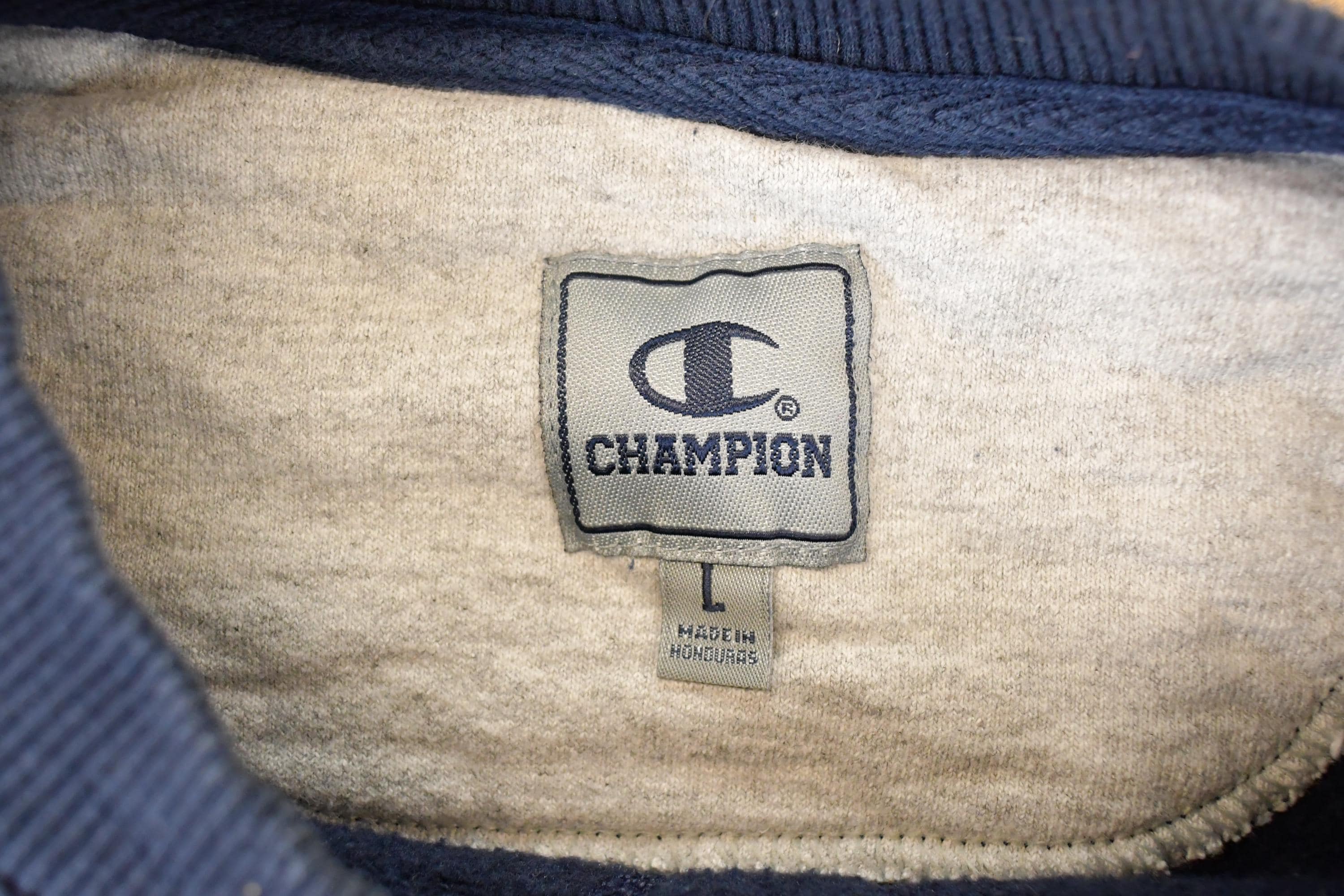 Vintage Y2K Champion Crewneck Sweatshirt Men's L - Image 4