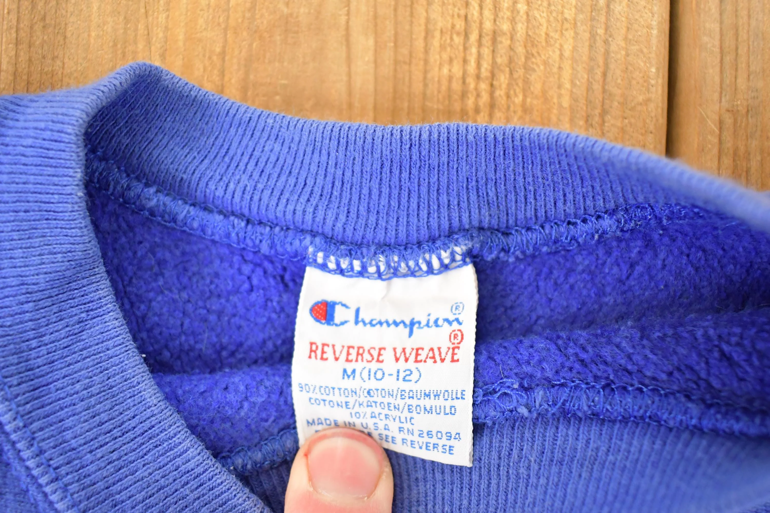 Vintage Y2K Champion Reverse Weave Crewneck Sweatshirt Youth M Men's Medium - Image 4