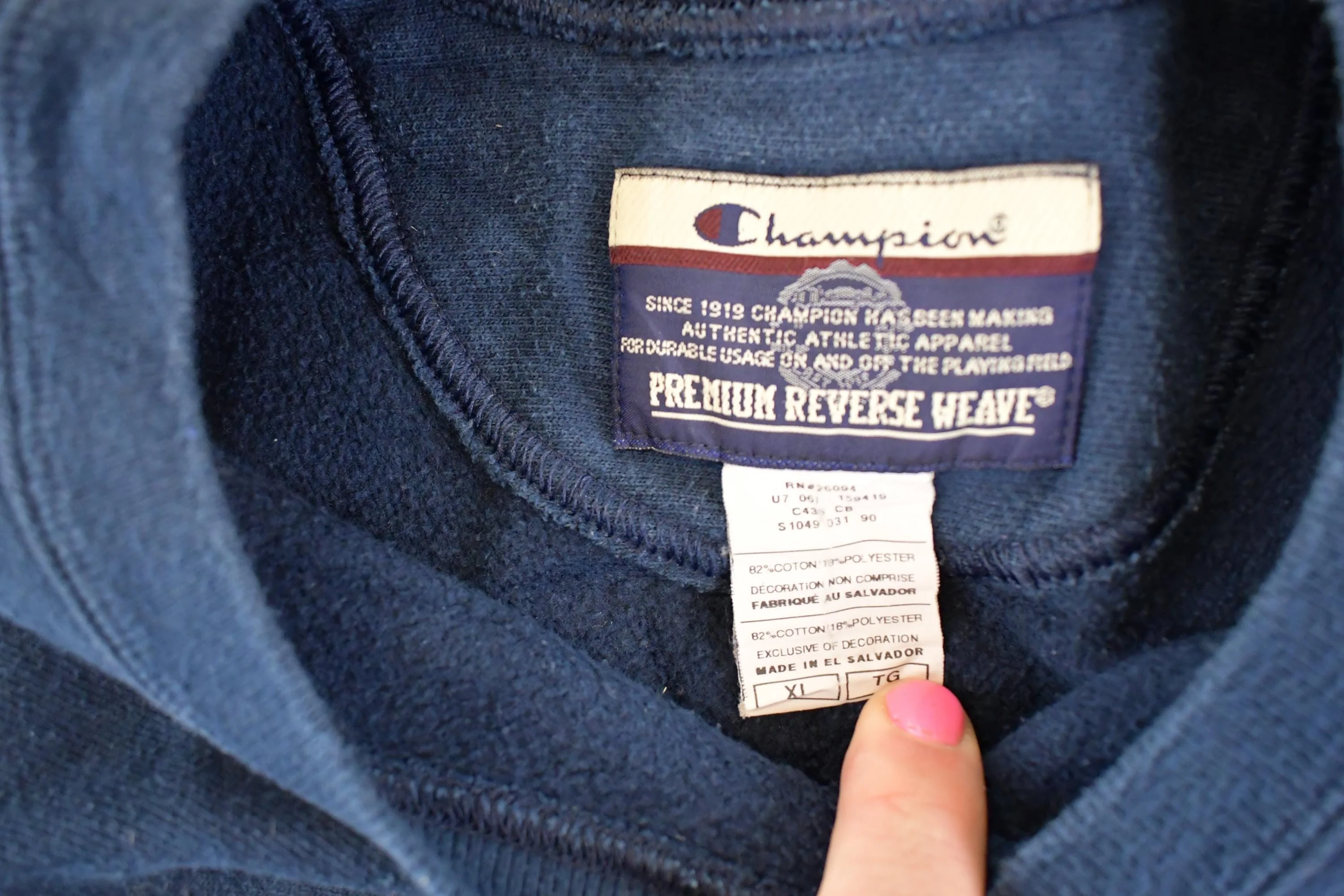 Vintage Y2K Champion Reverse Weave Sweatshirt, Mens XL - Image 5