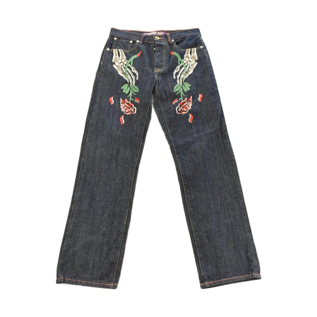Vintage Y2K Christian Audigier Ed Hardy Denim Jeans Men's 31 x 31 - Image 2