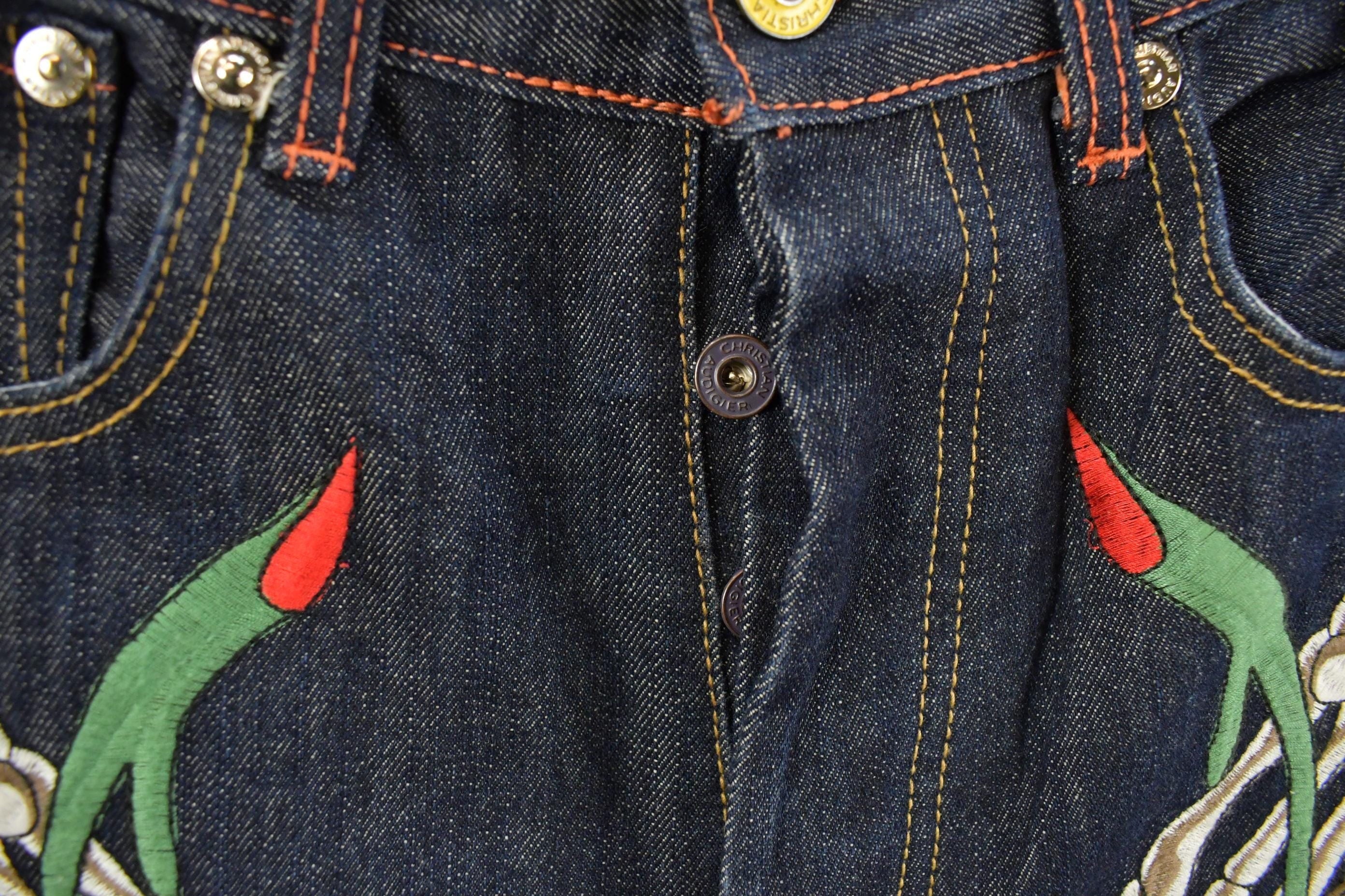 Vintage Y2K Christian Audigier Ed Hardy Denim Jeans Men's 31 x 31 - Image 5