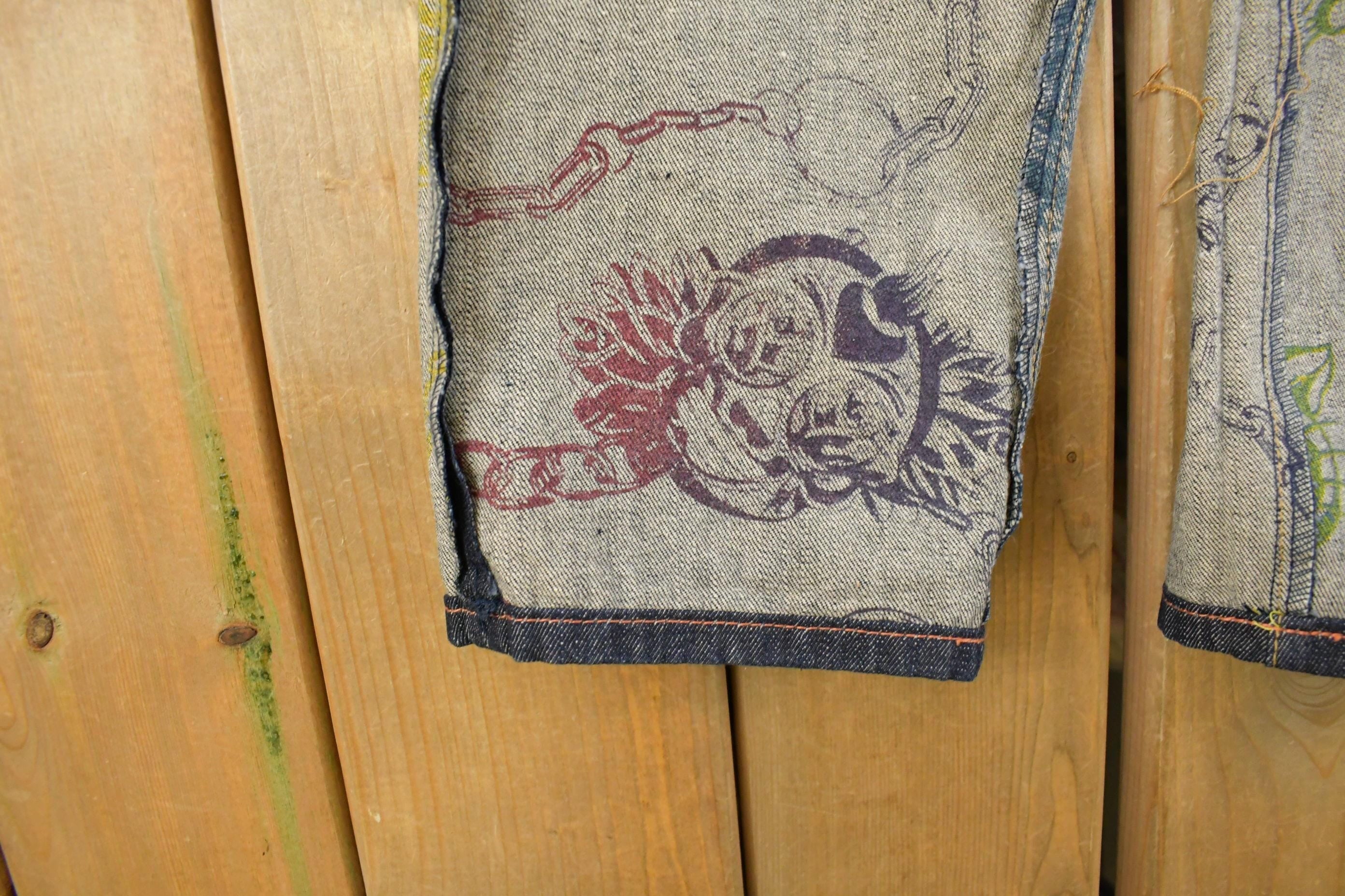 Vintage Y2K Christian Audigier Ed Hardy Denim Jeans Men's 31 x 31 - Image 9