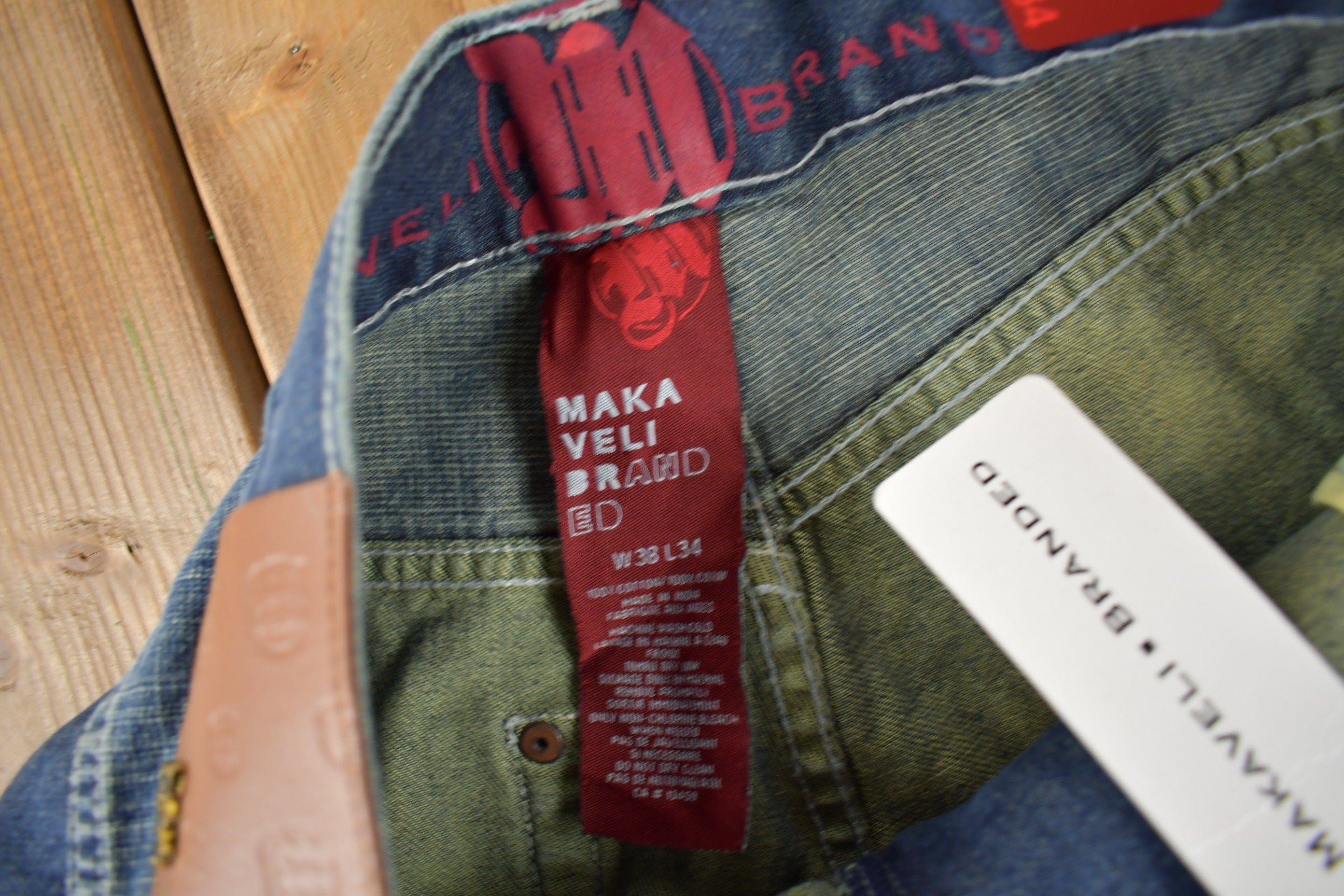 Vintage Y2K Deadstock Makaveli Hip Hop Jeans Men's 38 x 34 NWT - Image 6