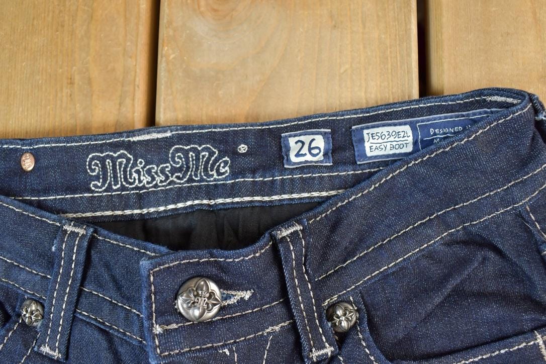 Vintage Y2K Deadstock Miss Me Bedazzled Low Rise Jeans Women's 26 x 31 - Image 5