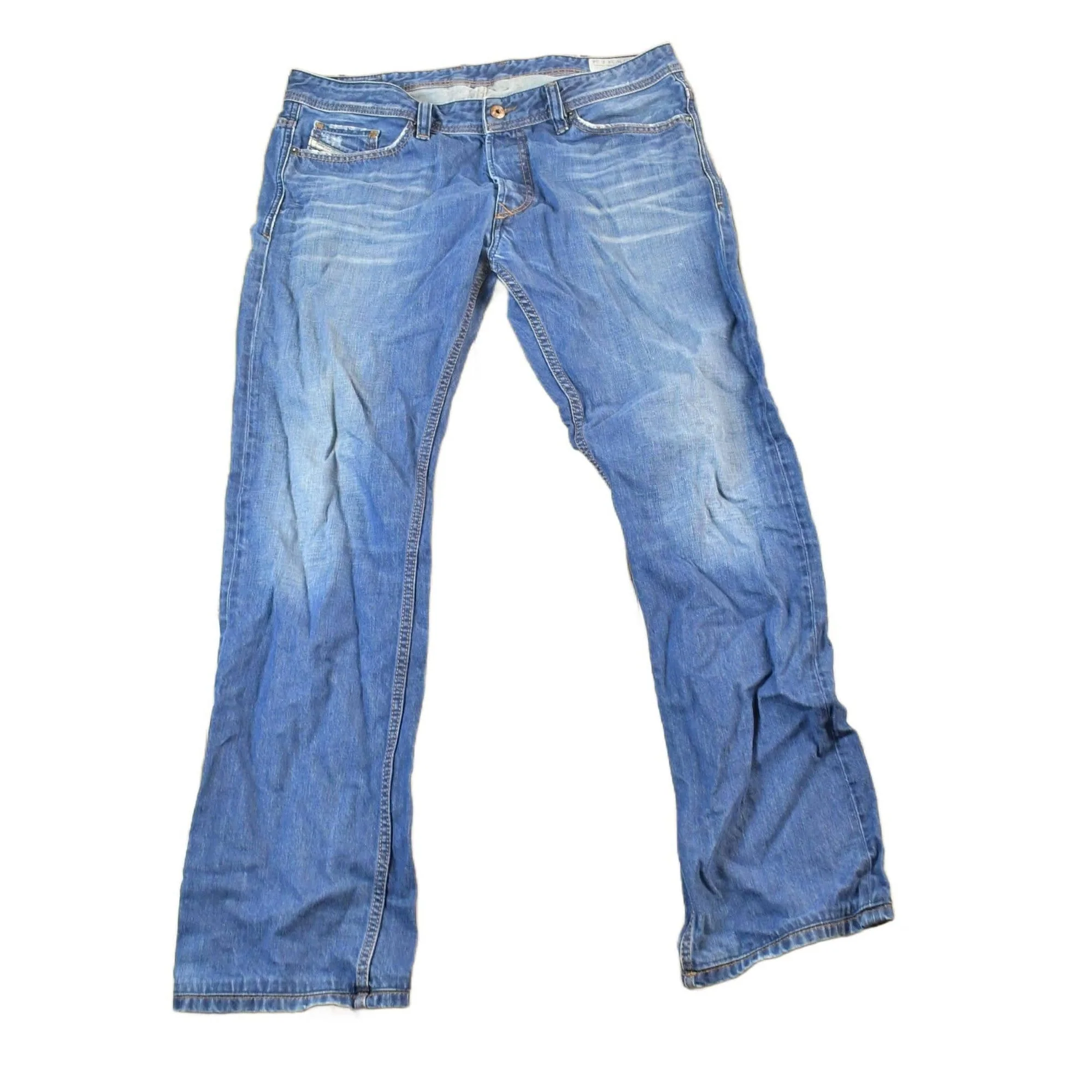 Vintage Y2K Diesel Viker Denim Jeans Men's 34 x 34 Made In USA - Image 2