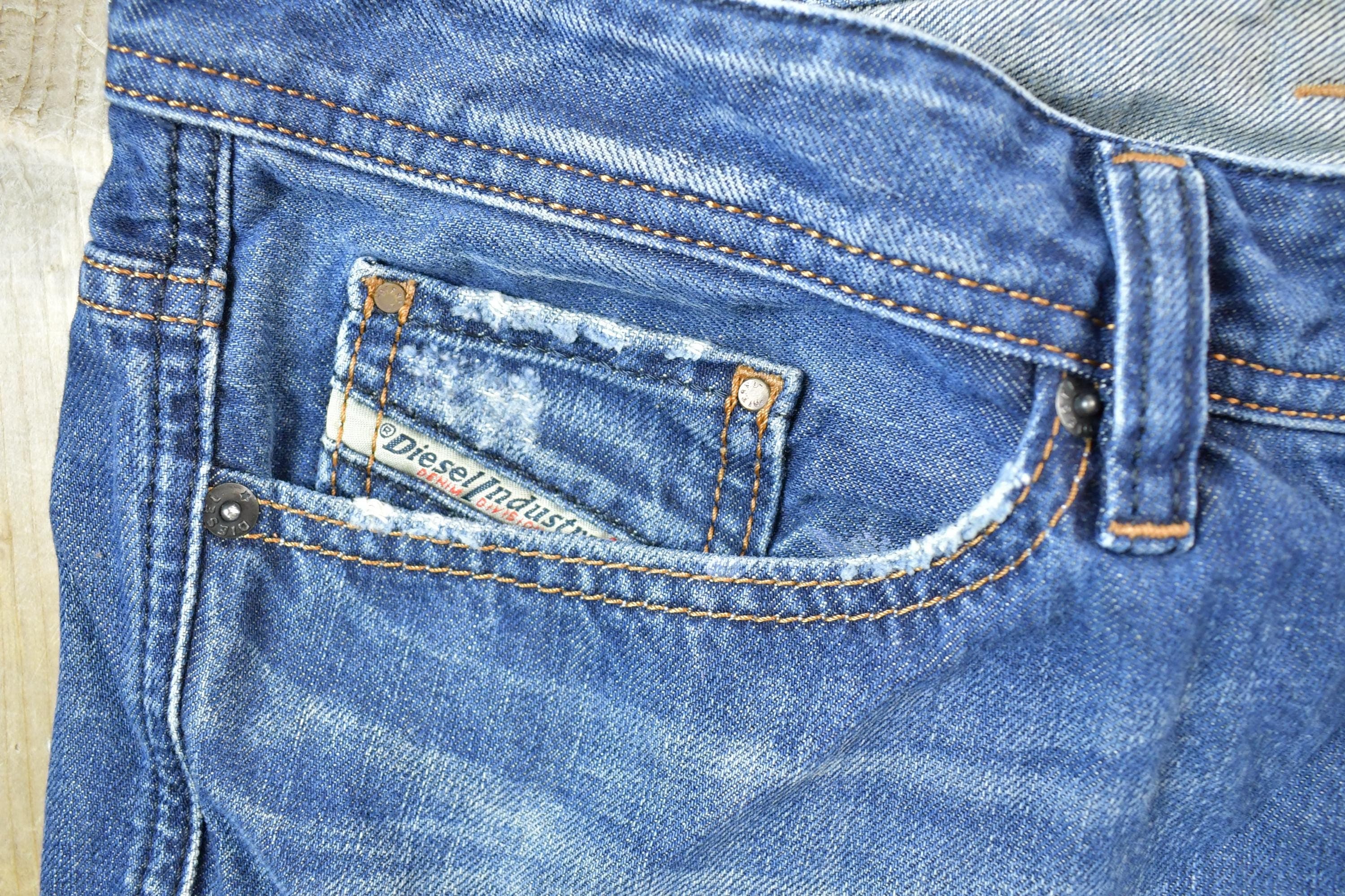 Vintage Y2K Diesel Viker Denim Jeans Men's 34 x 34 Made In USA - Image 3