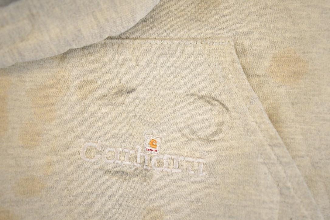 Vintage Y2K Distressed Carhartt Full Zip Hoodie Sweatshirt Men's XXL - Image 3