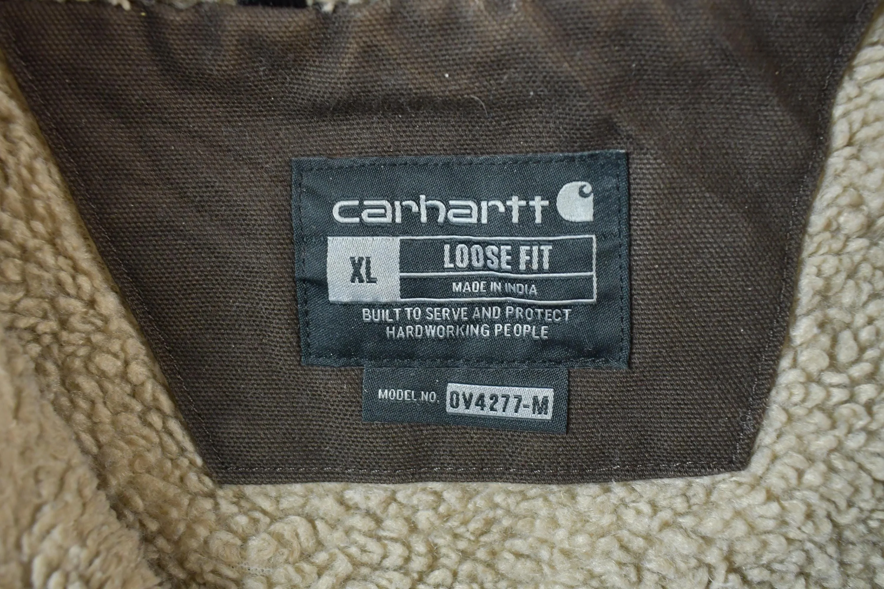 Vintage Y2K Distressed Carhartt Jacket Vest Men's XL - Image 3