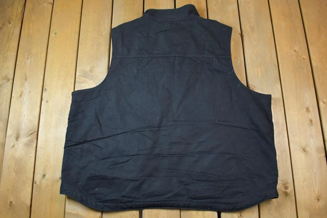 Vintage Y2K Distressed Carhartt Loose Fit Lined Jacket Work Vest Men's 3XL - Image 3