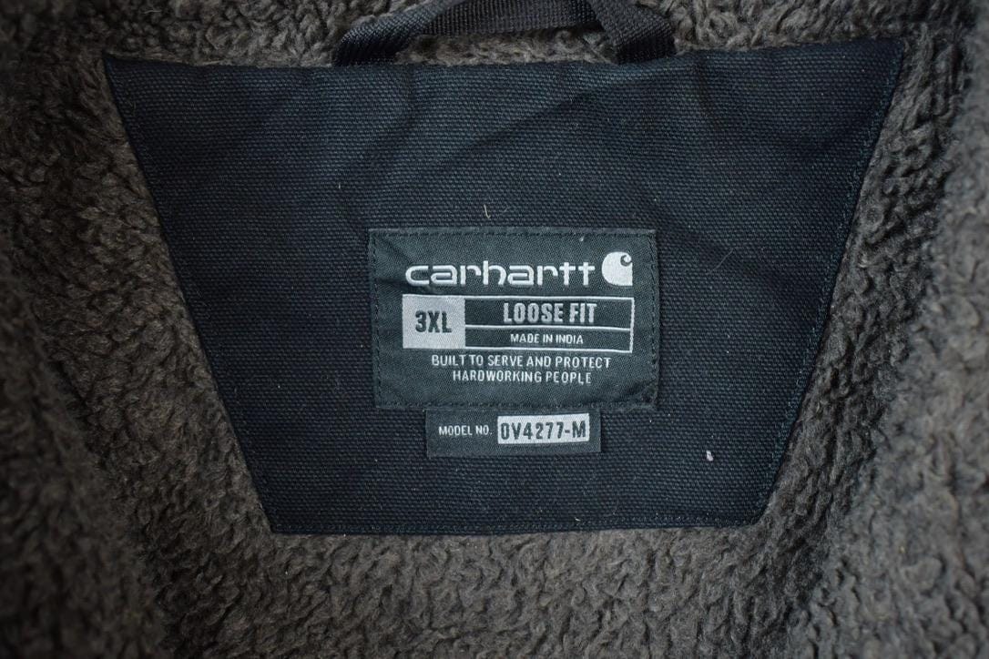 Vintage Y2K Distressed Carhartt Loose Fit Lined Jacket Work Vest Men's 3XL - Image 5
