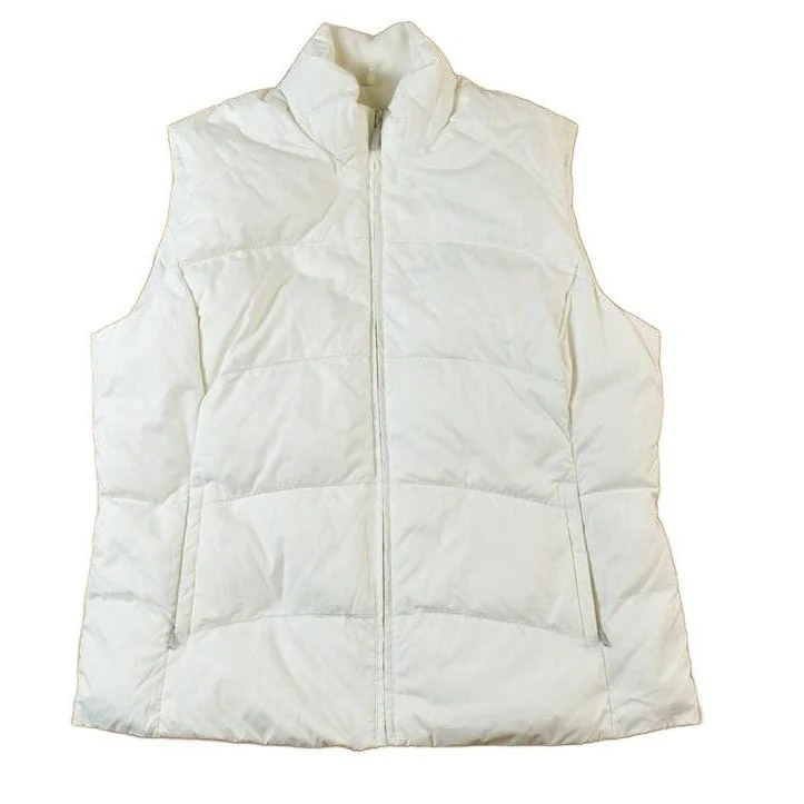 Vintage Y2K Eddie Bauer Premium Goose Down Puffer Jacket Vest Men's XL