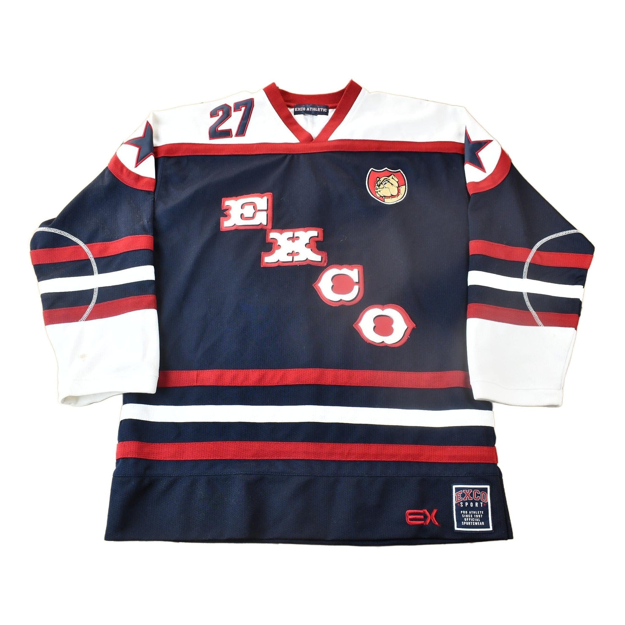 Vintage Y2K Exco Blue Liner Hockey Jersey