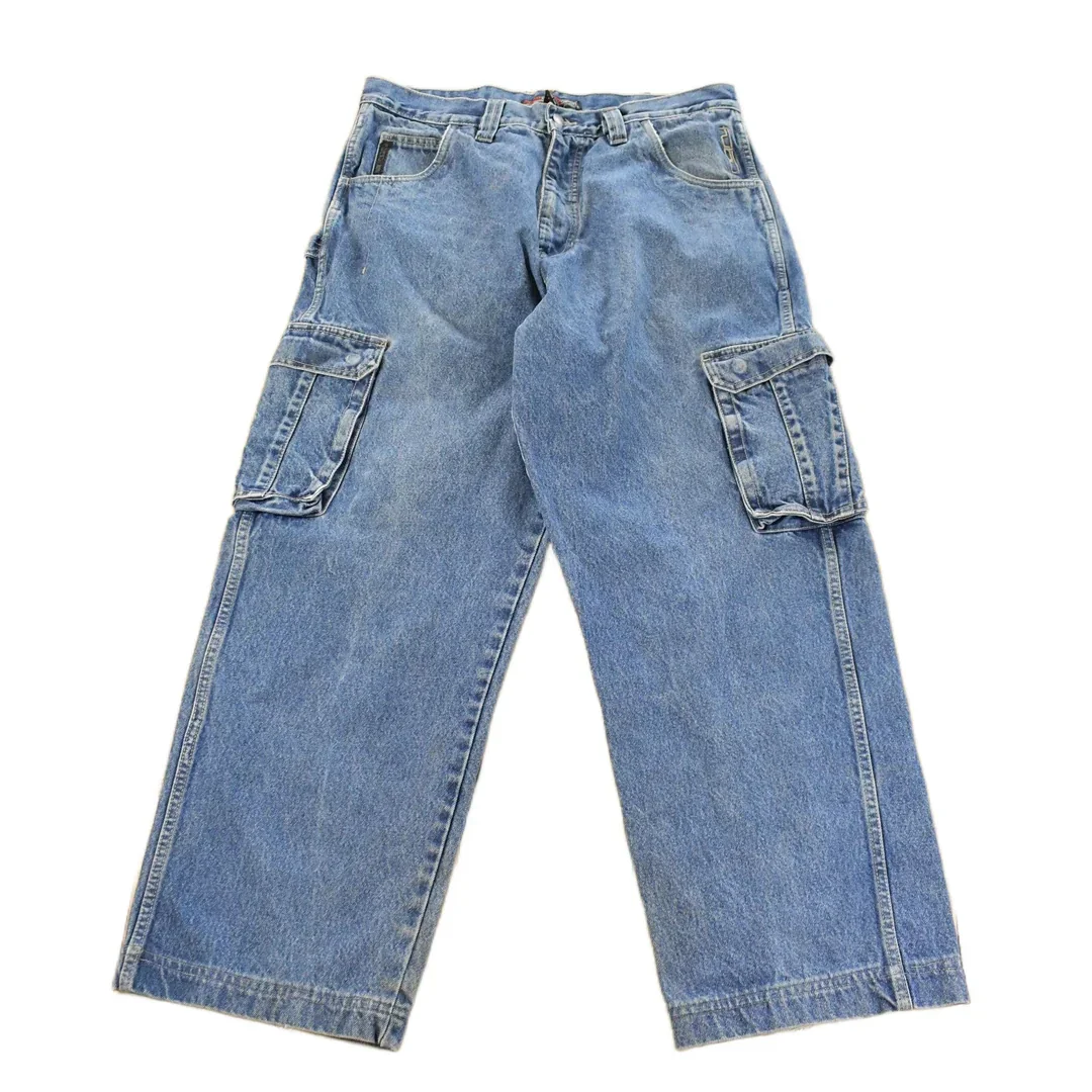 Vintage Y2K Fubu Cargo Denim Jeans Men's 34 x 29