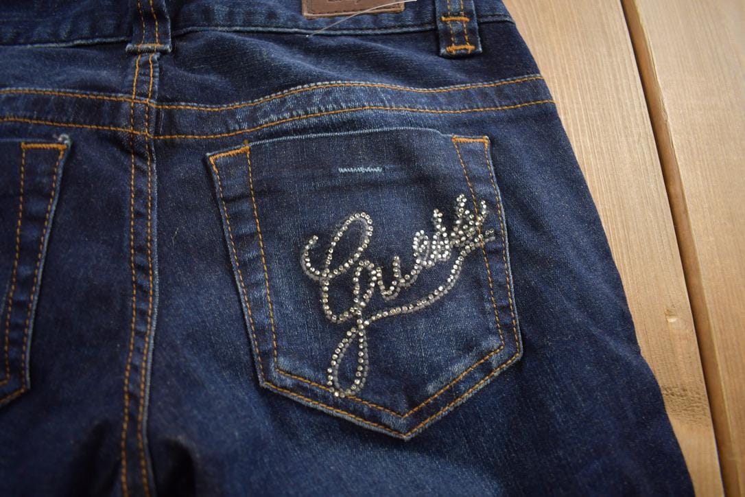 Vintage Y2K Guess Jeans Daredevil Boot Cut Low Rise Jeans Women's 24 x 32 - Image 5