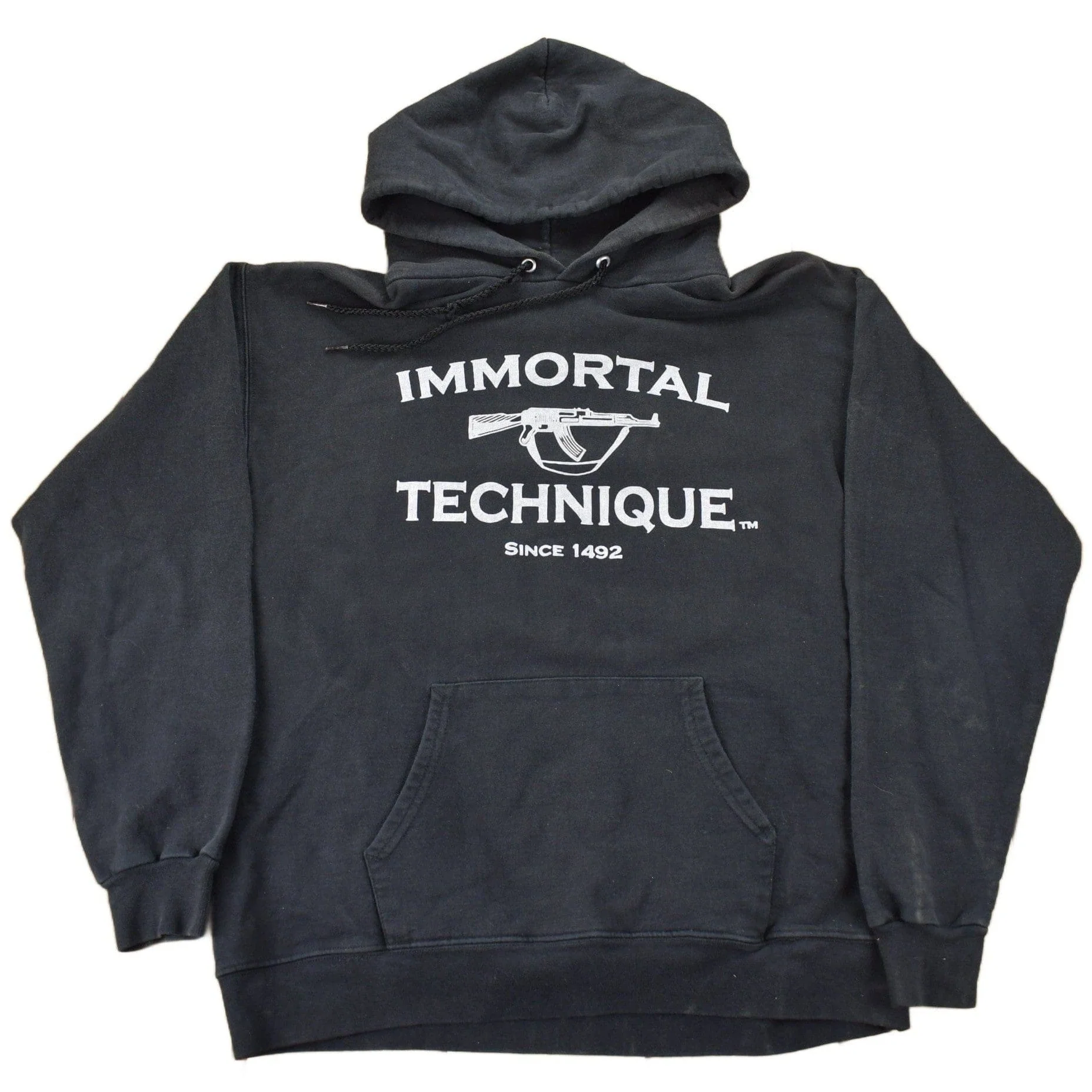 Vintage Y2K Immortal Technique Graphic Hoodie Men's Small