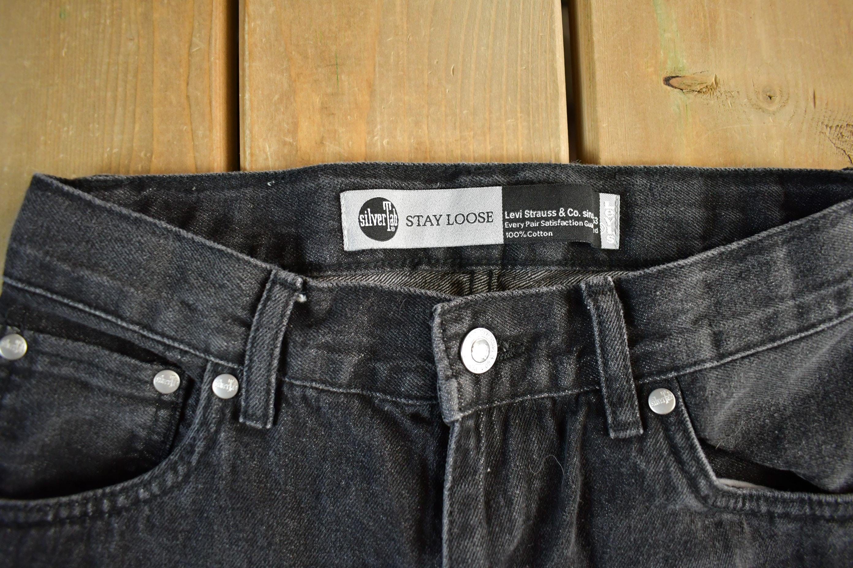 Vintage Y2K Levi Silver Tab Loose Denim Jeans Womens 27 x 29 - Image 4