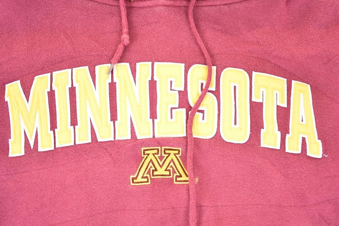 Vintage Y2K Minnesota University Embroidered Hoodie Sweater Men's L Boxy - Image 3