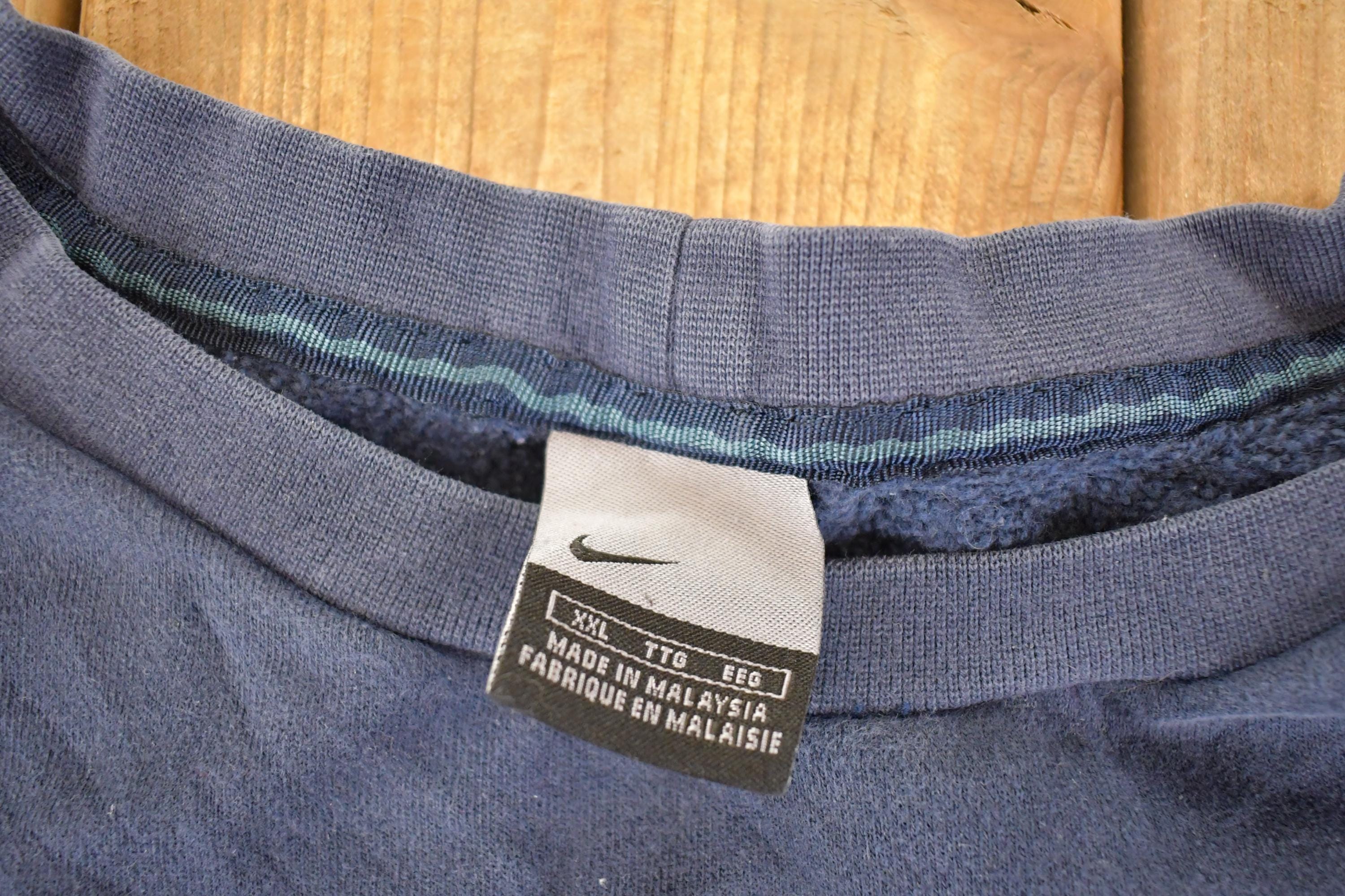 Vintage Y2K Nike Crewneck Sweatshirt, Swoosh Logo, Made in USA, XXL - Image 4