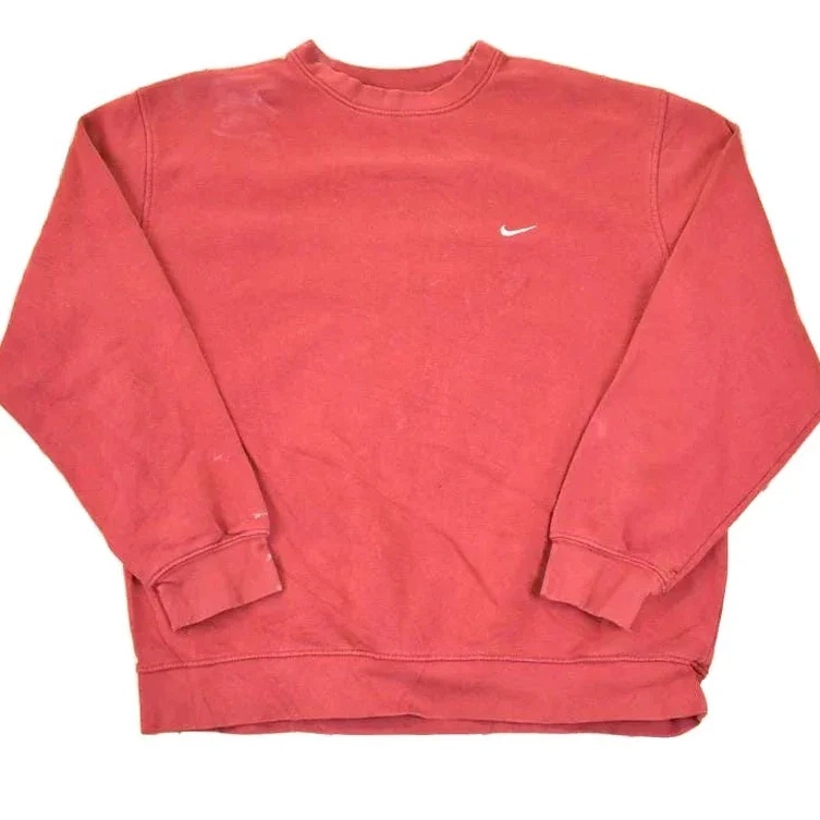 Vintage Y2K Nike Embroidered Mini Swoosh Crewneck Sweatshirt Men's L