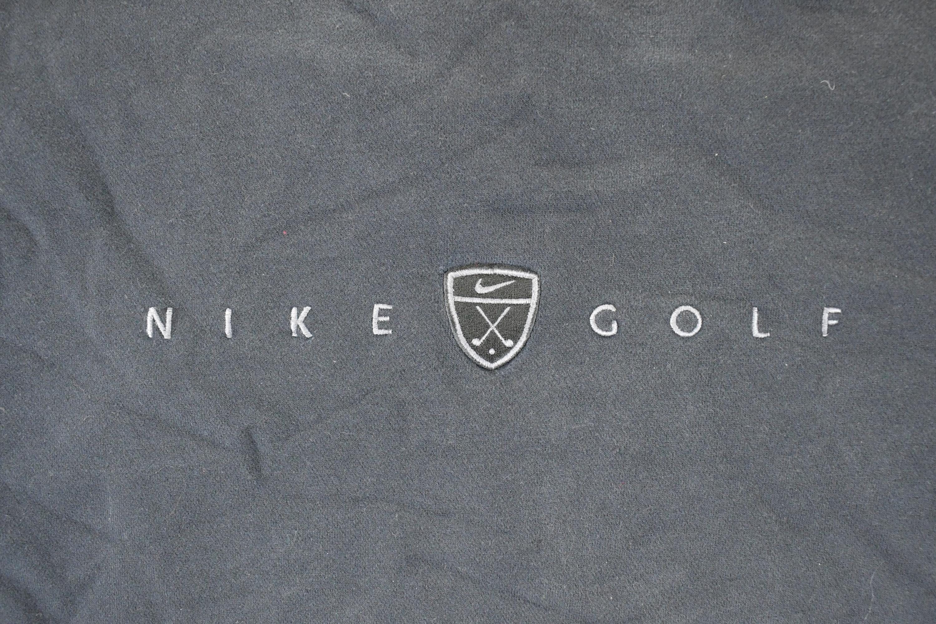 Vintage Y2K Nike Golf Embroidered Mini Swoosh Sweatshirt Men's L - Image 3