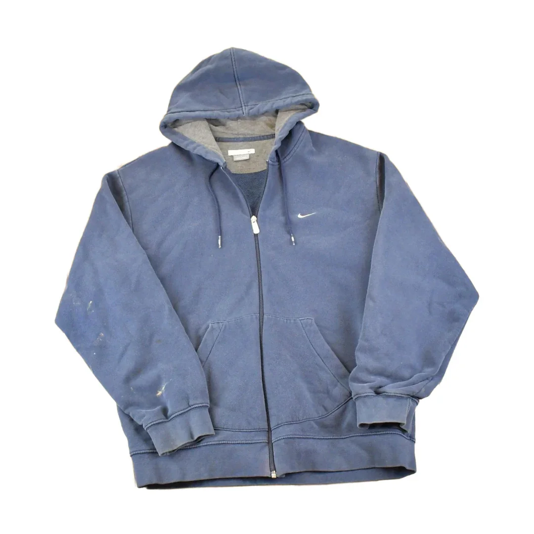Vintage Y2K Nike Hoodie Full Zip Sweatshirt Men's XL