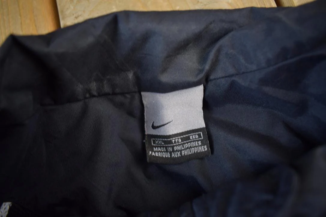 Vintage Y2K Nike Mini Swoosh Zip Up Windbreaker Jacket Men's 2XL - Image 4