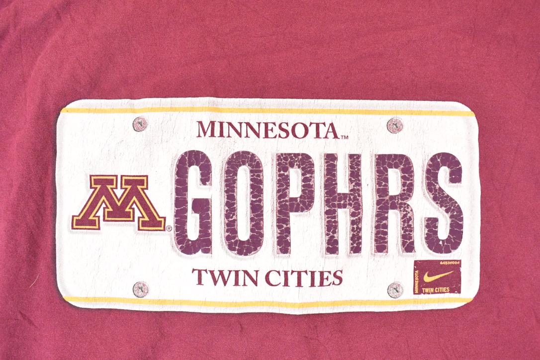 Vintage Y2K Nike Minnesota Golden Gophers Collegiate T-Shirt Men's XXL - Image 3