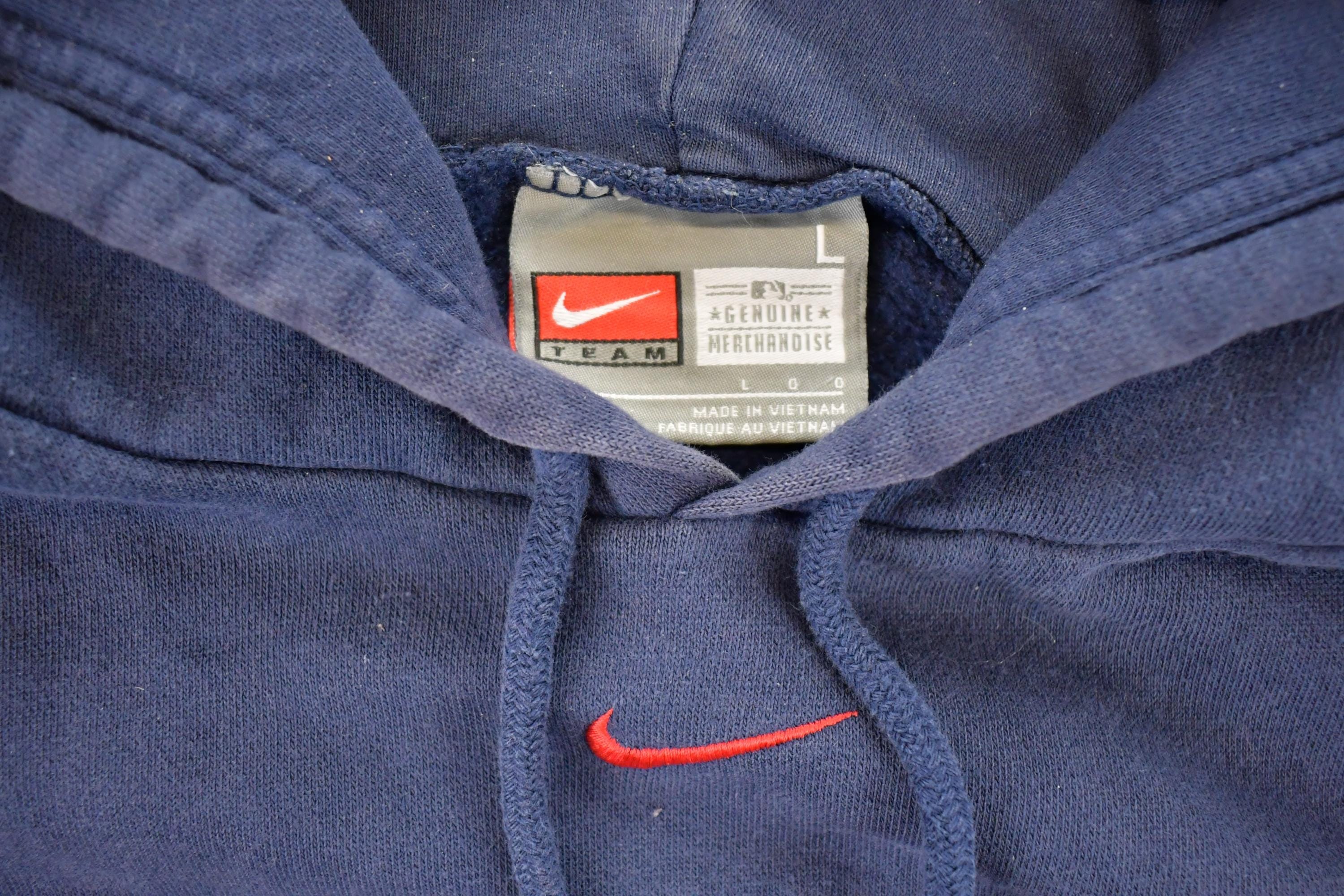 Vintage Y2K Nike Minnesota Twins MLB Embroidered Hooded Sweatshirt Men's L - Image 4
