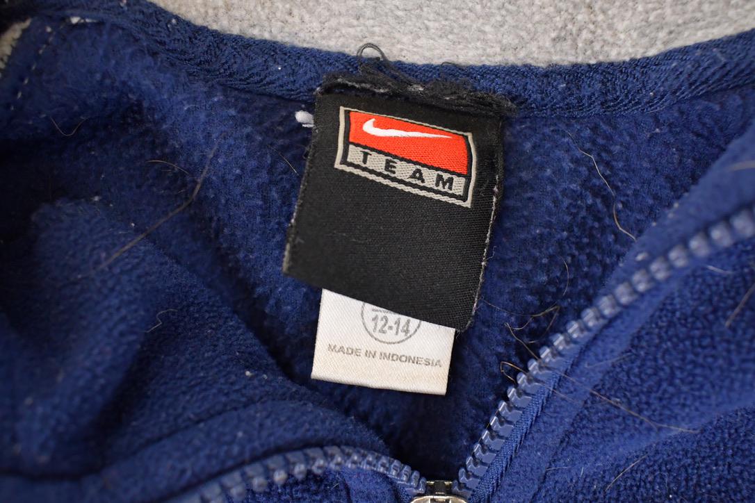 Vintage Y2K Nike Toronto Maple Leafs Quarter Zip NHL Fleece Outdoorsman Sweater Youth M - Image 5