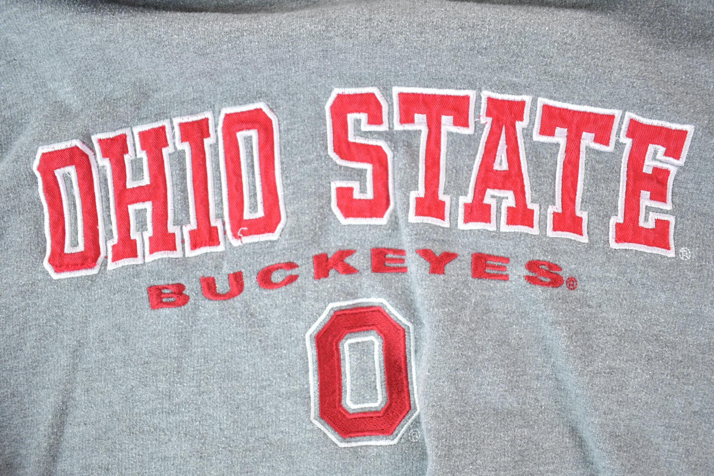 Vintage Y2K Ohio State University Buckeyes Collegiate Hoodie Men's XL - Image 4