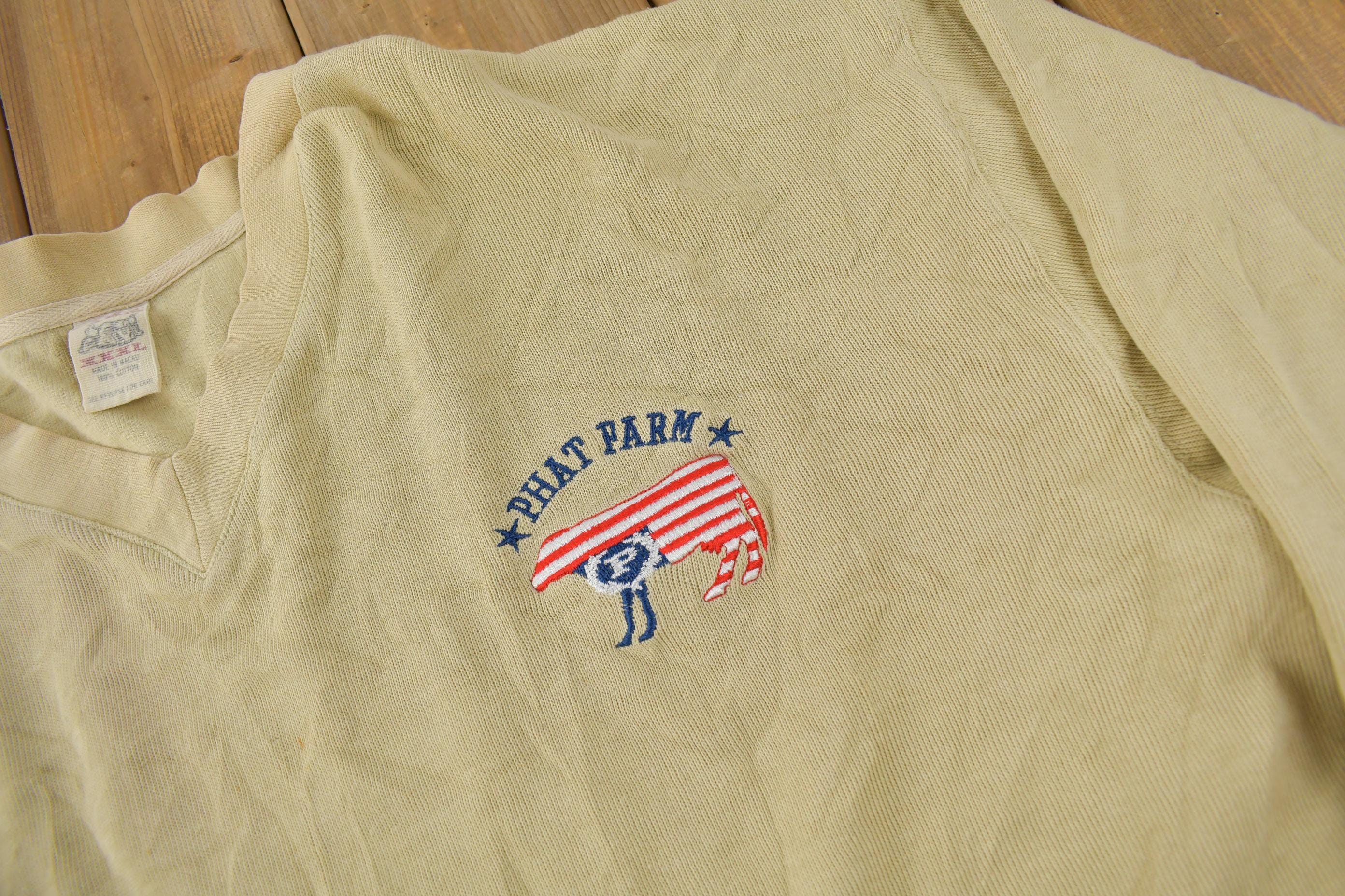 Vintage Y2K Phat Farm Embroidered Sweatshirt Men's 3XL - Image 3