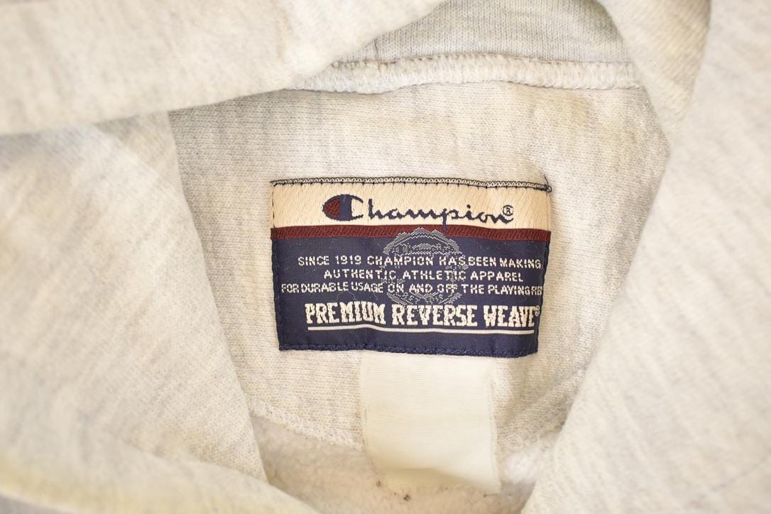 Vintage Y2K Premium Champion Reverse Weave Saginaw College Hoodie Sweatshirt Mens XL - Image 5