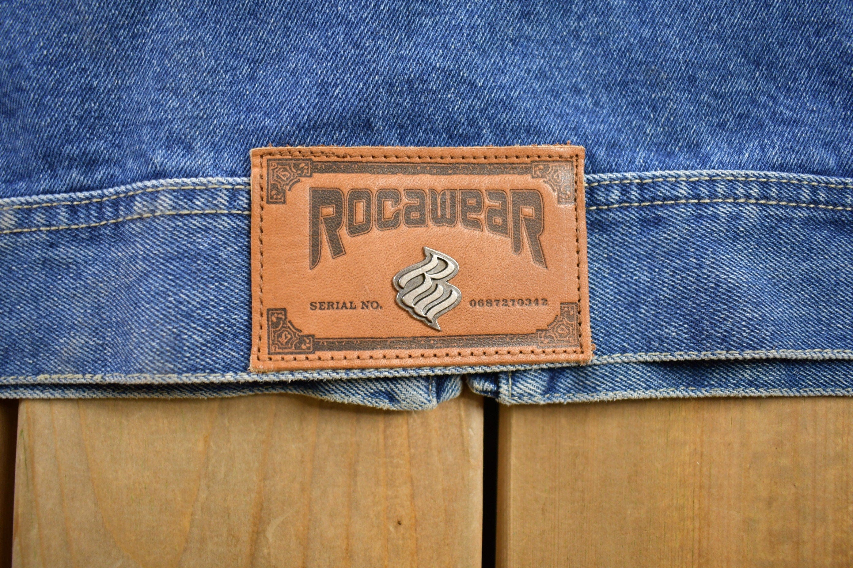 Vintage Y2k Rocawear Denim Jean Jacket Men's XL - Image 5