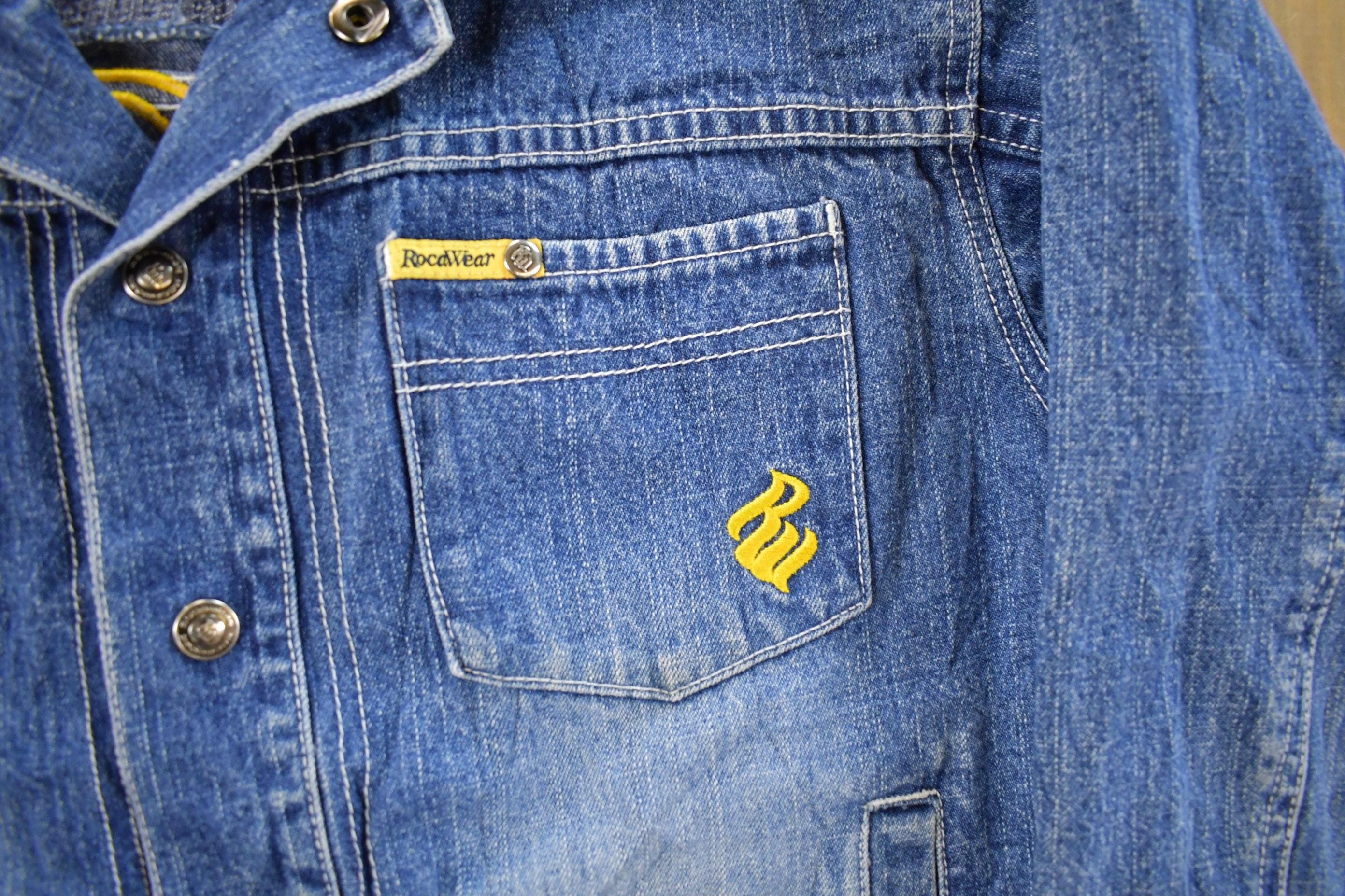 Vintage Y2k Rocawear Denim Jean Jacket Women's M - Image 3