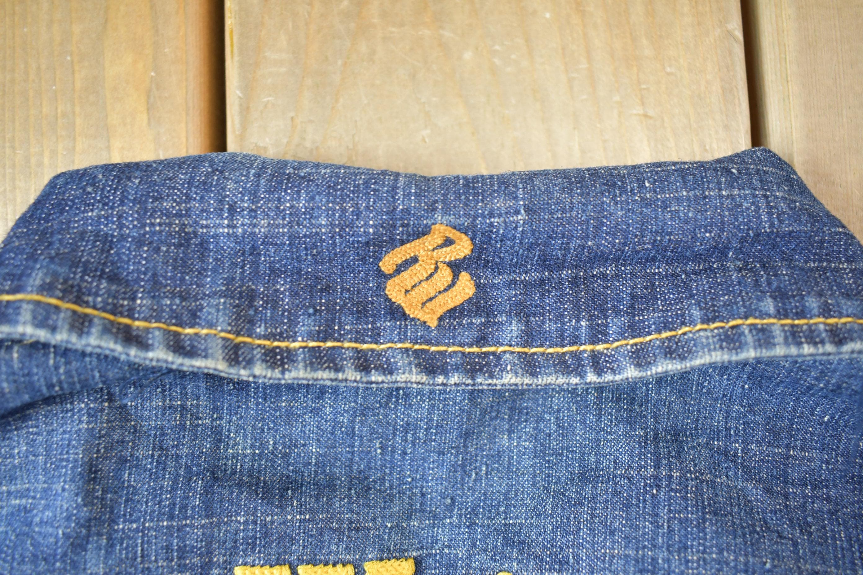 Vintage Y2K Rocawear Faded Jean Jacket Men's Large - Image 4