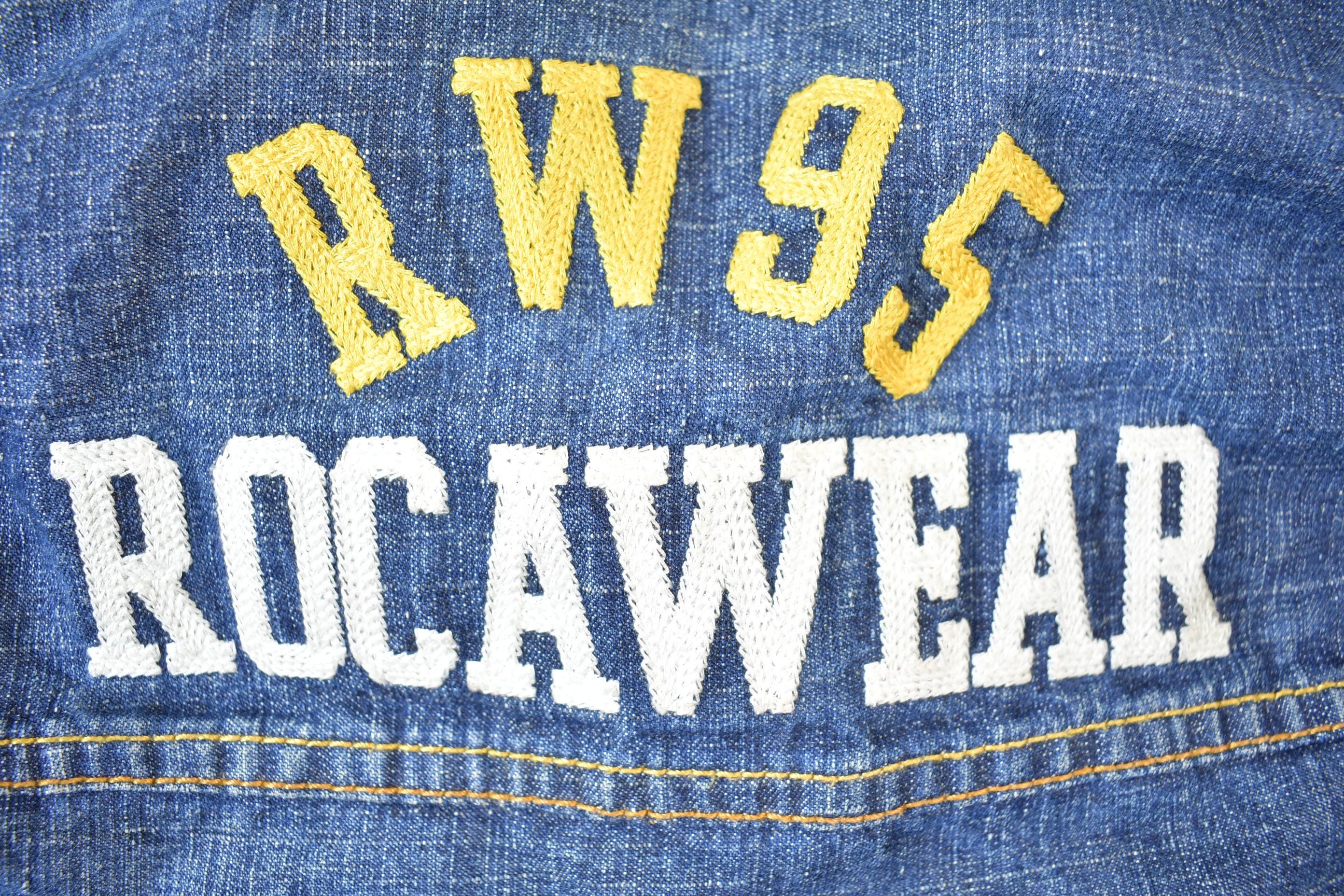 Vintage Y2K Rocawear Faded Jean Jacket Men's Large - Image 6