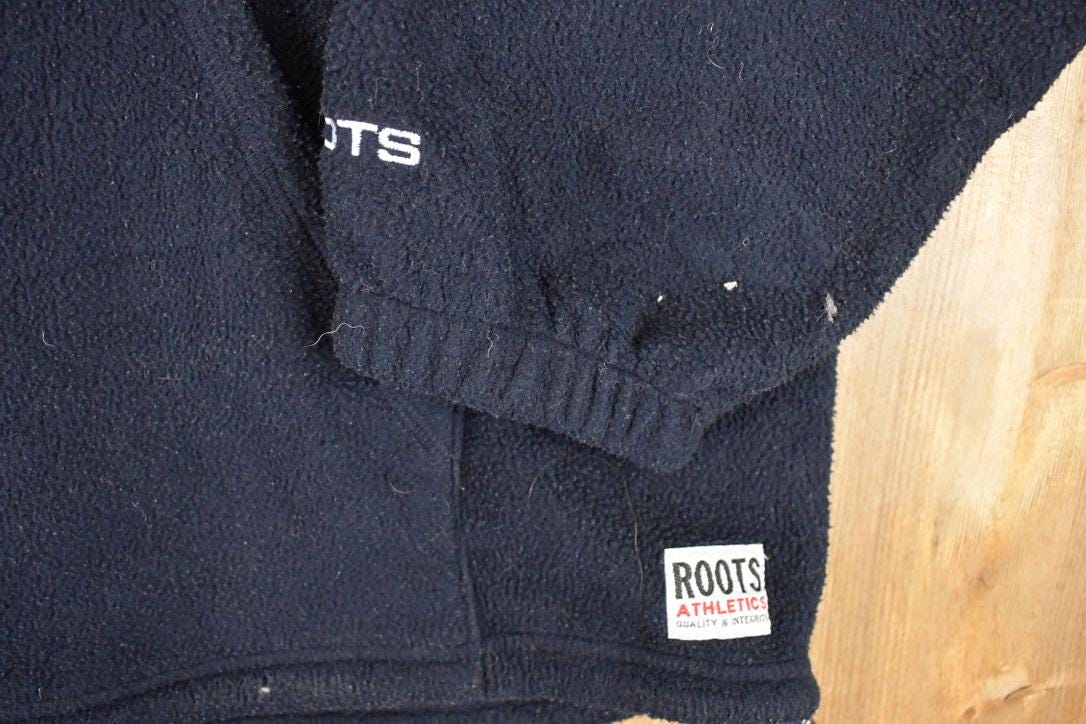 Vintage Y2K Roots Toronto Maple Leafs NHL Hockey Fleece Hoodie Sweatshirt Mens XL - Image 5