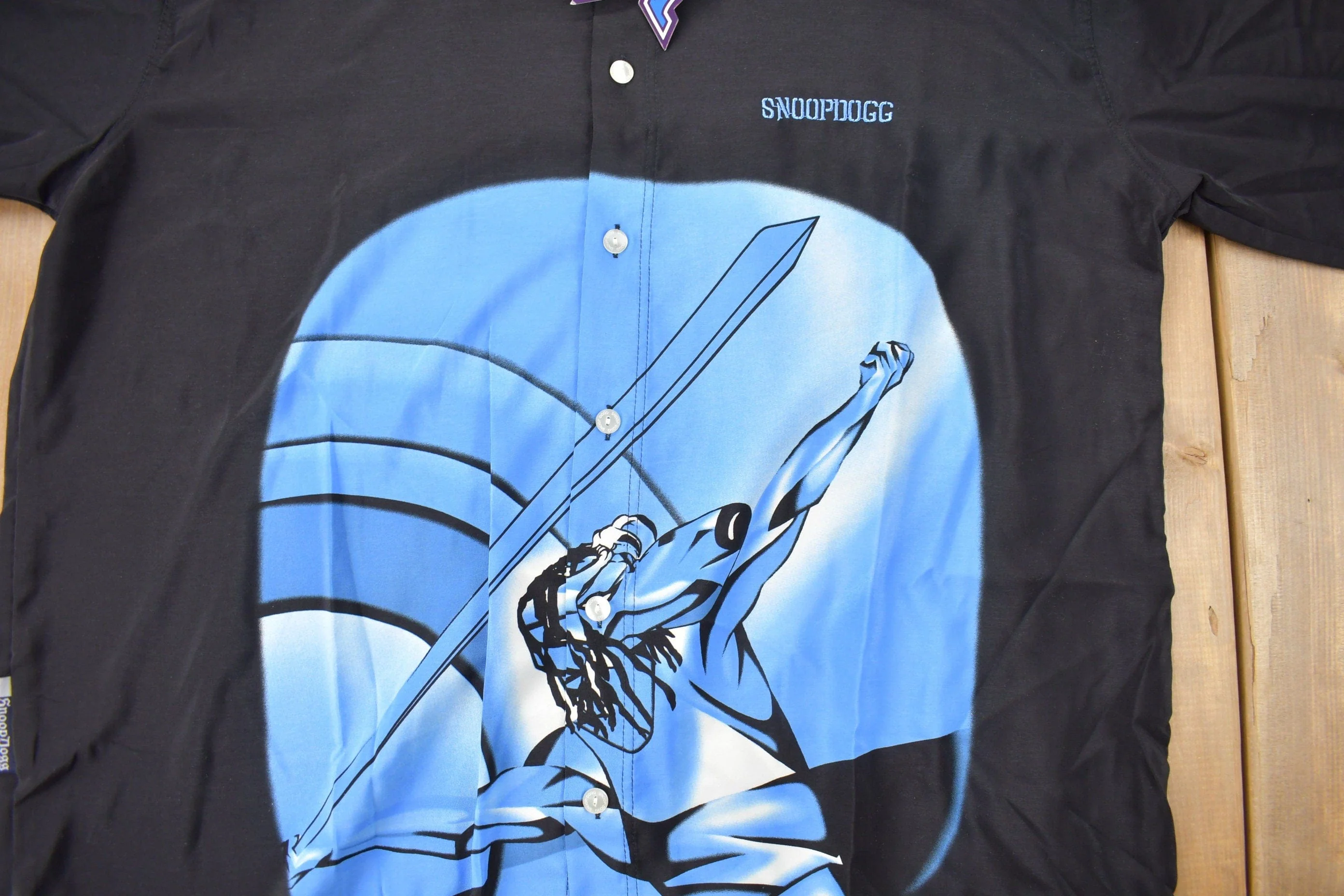 Vintage Y2K Snoop Dogg Button Up Shirt Men's 2XL - Image 3