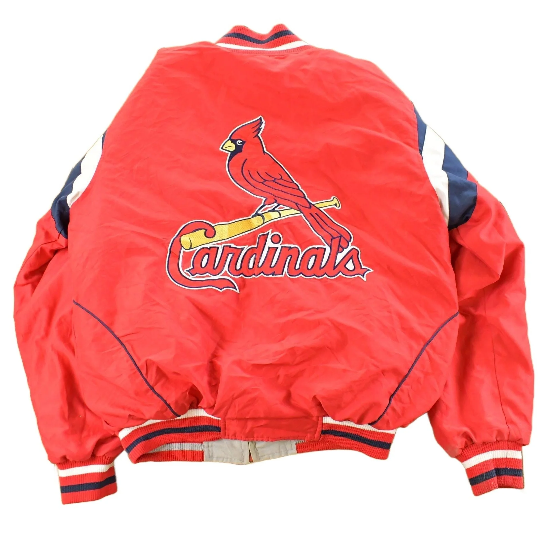 Vintage Y2K St. Louis Cardinals Reversible MLB GIII Carl Banks Bomber Jacket Men's M - Image 2