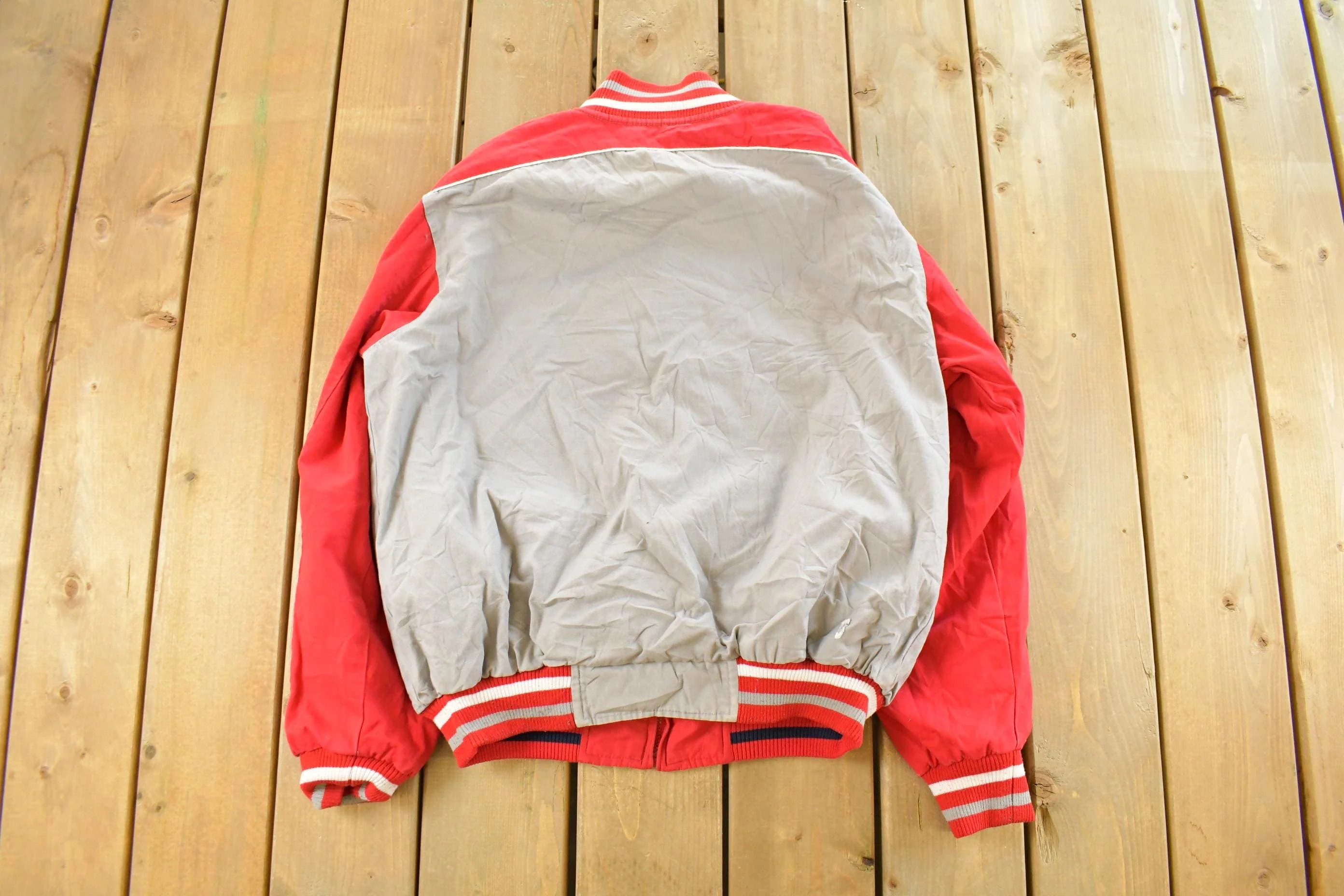 Vintage Y2K St. Louis Cardinals Reversible MLB GIII Carl Banks Bomber Jacket Men's M - Image 4