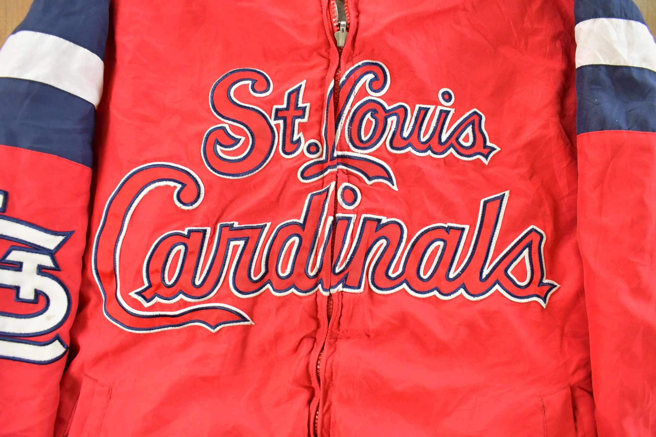 Vintage Y2K St. Louis Cardinals Reversible MLB GIII Carl Banks Bomber Jacket Men's M - Image 6