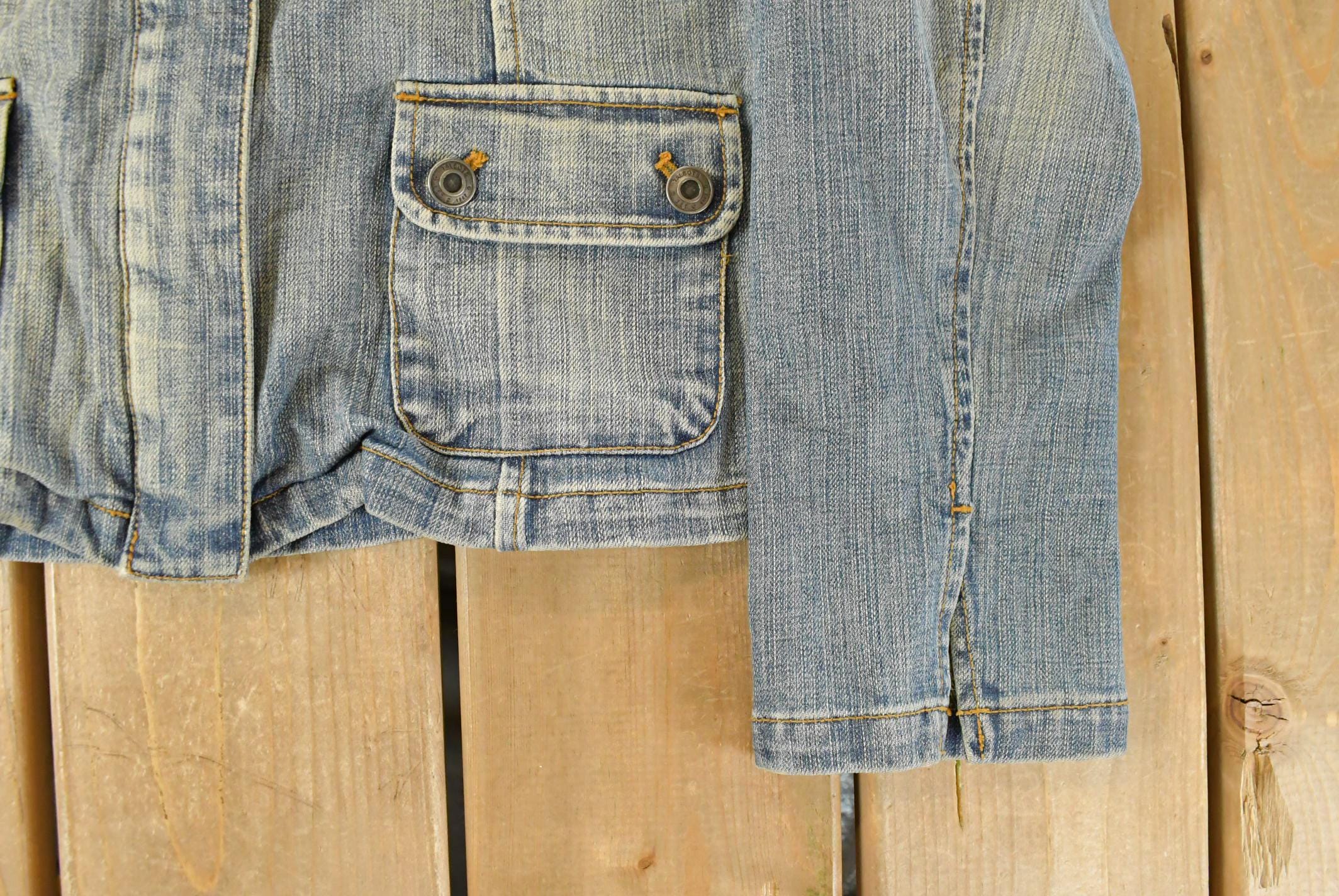 Vintage Y2K Talbots Denim Trucker Jean Jacket Women's Small - Image 3