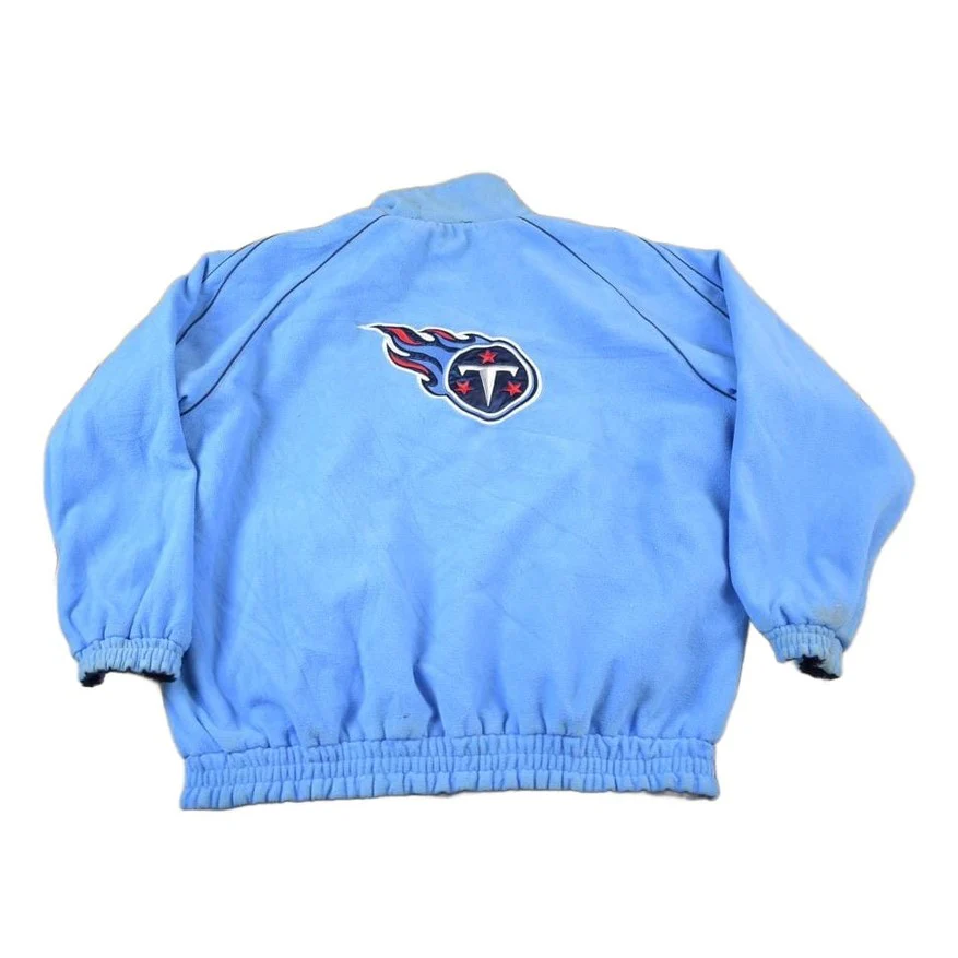 Vintage Y2K Tennessee Titans NFL Reversible Fleece Football Jacket Men's 2XL